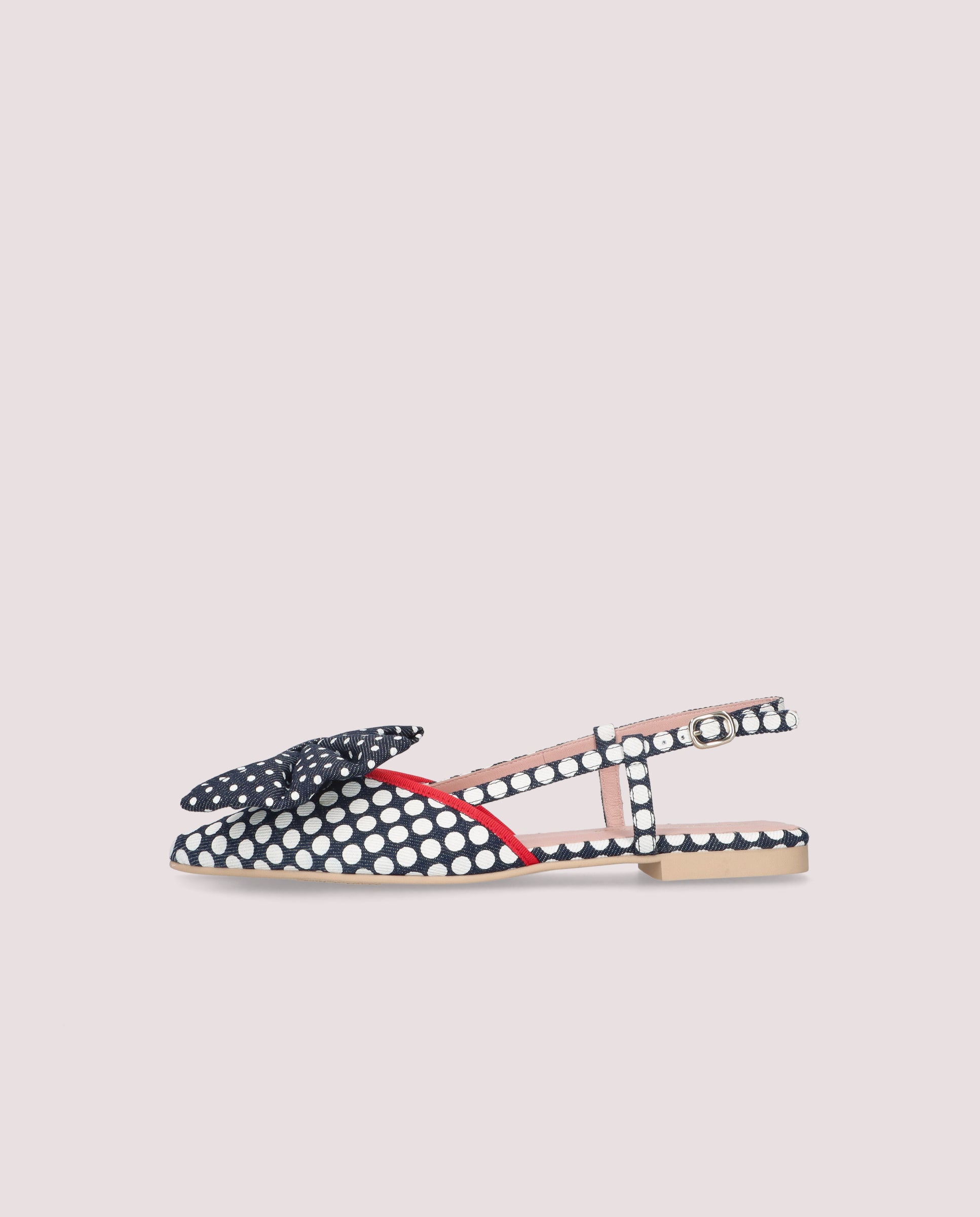 Ballerinas Yvette BLAU GEFLOCHTEN