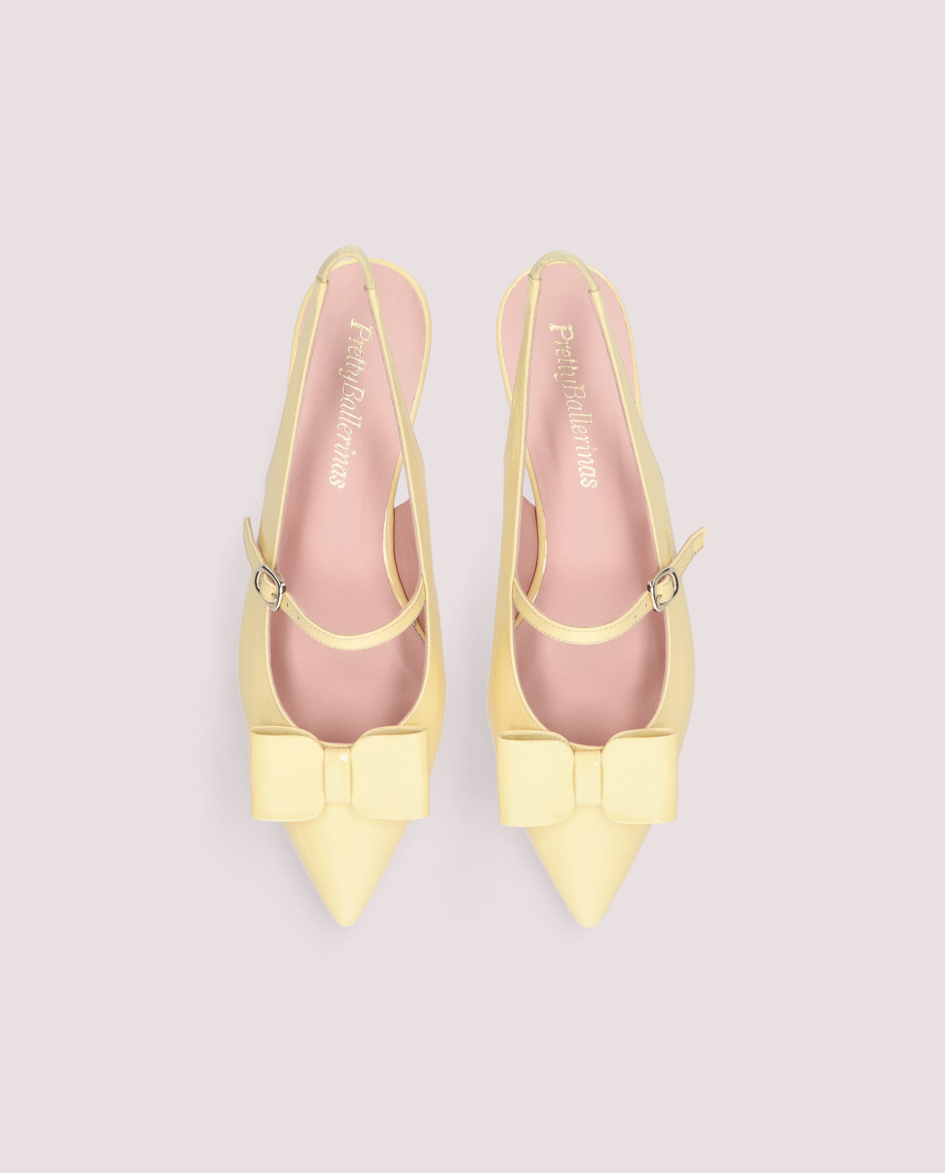 Vista alternativa de Bailarinas Clementine Amarillos Charol por PrettyBallerinas