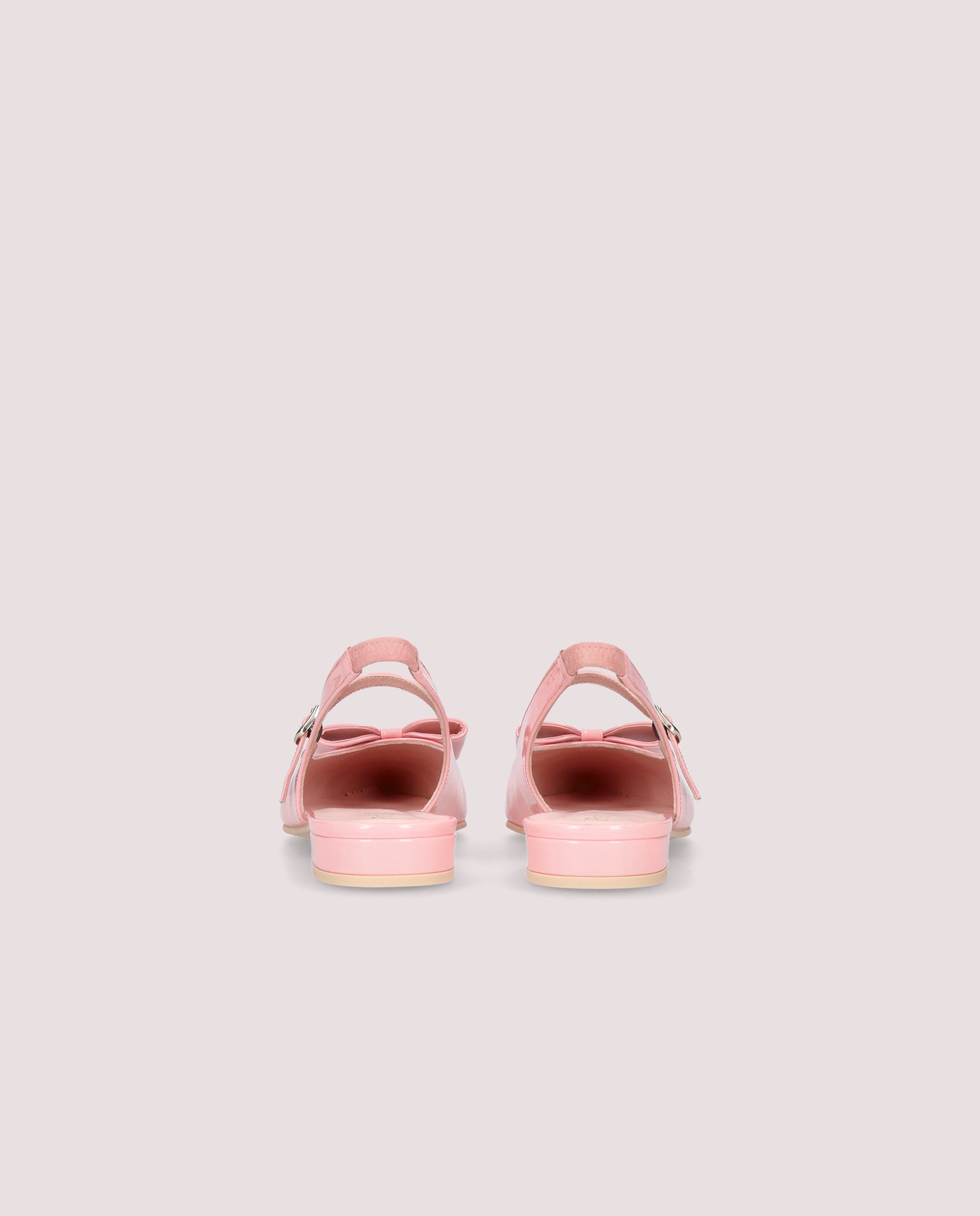 Clementine slingback ballerina in pink patent leather