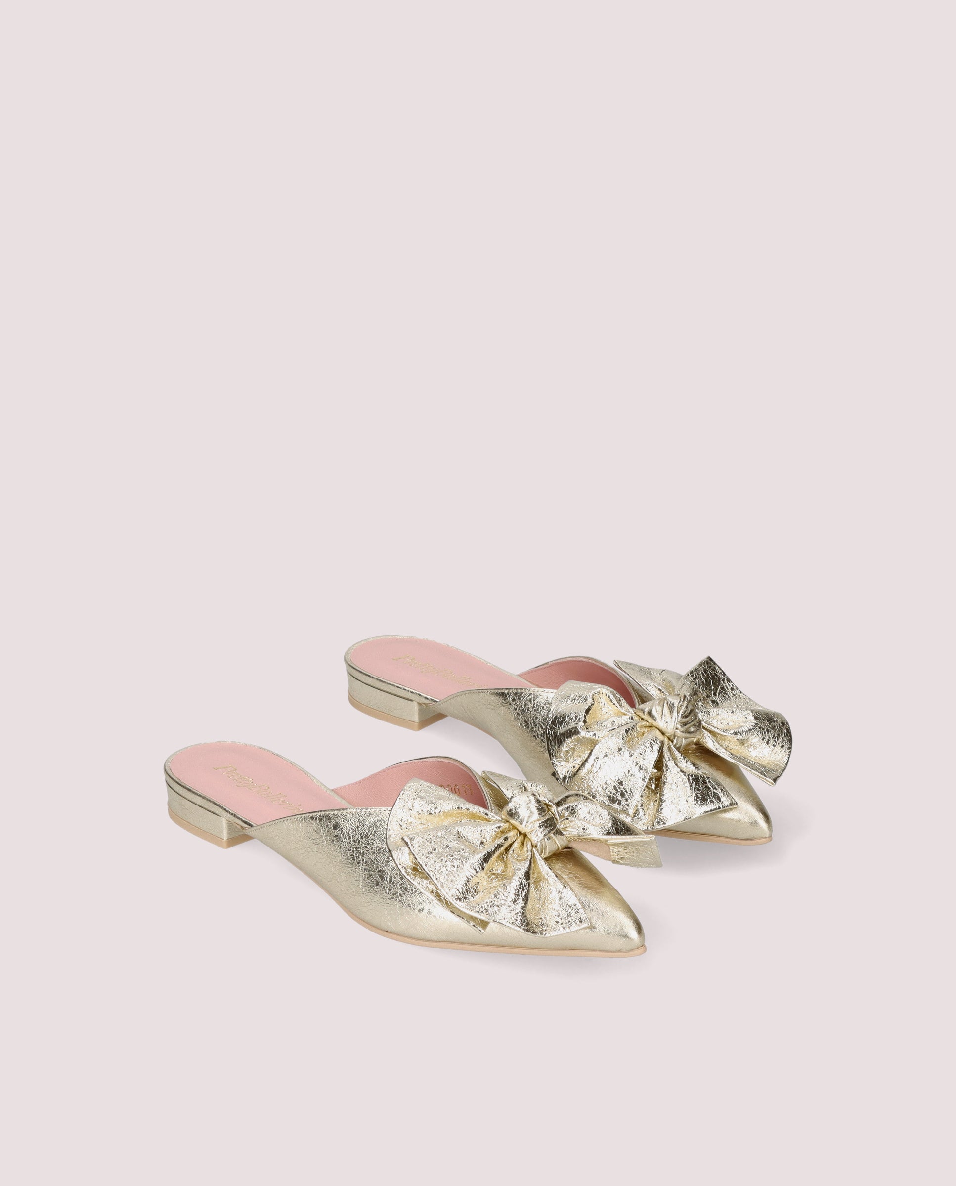 Image of Clementine Mules in GOLDEN METALLIC LEATHERS by PrettyBallerinas