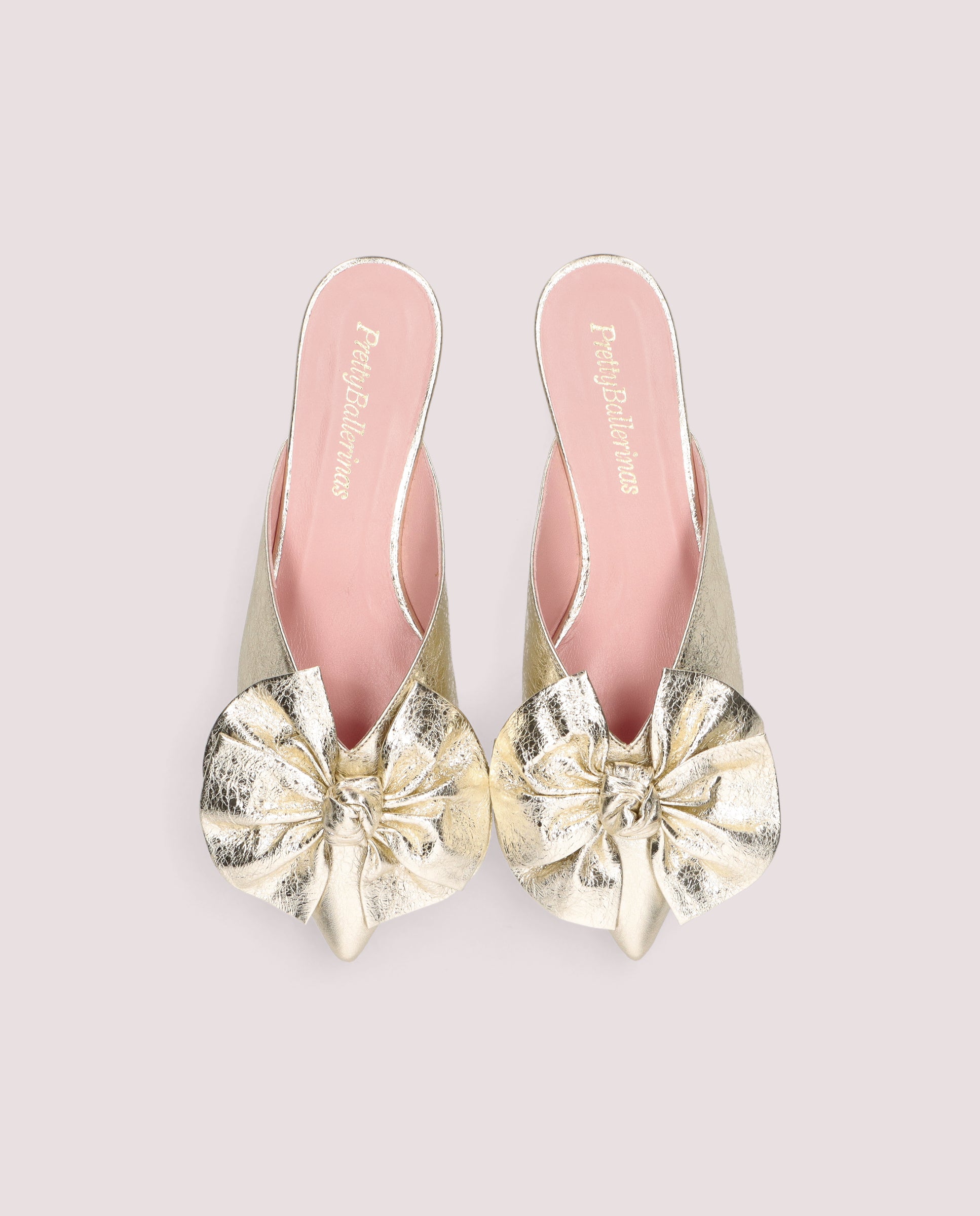 Vista alternativa de Mules Clementine Dorados Pieles metalizadas por PrettyBallerinas