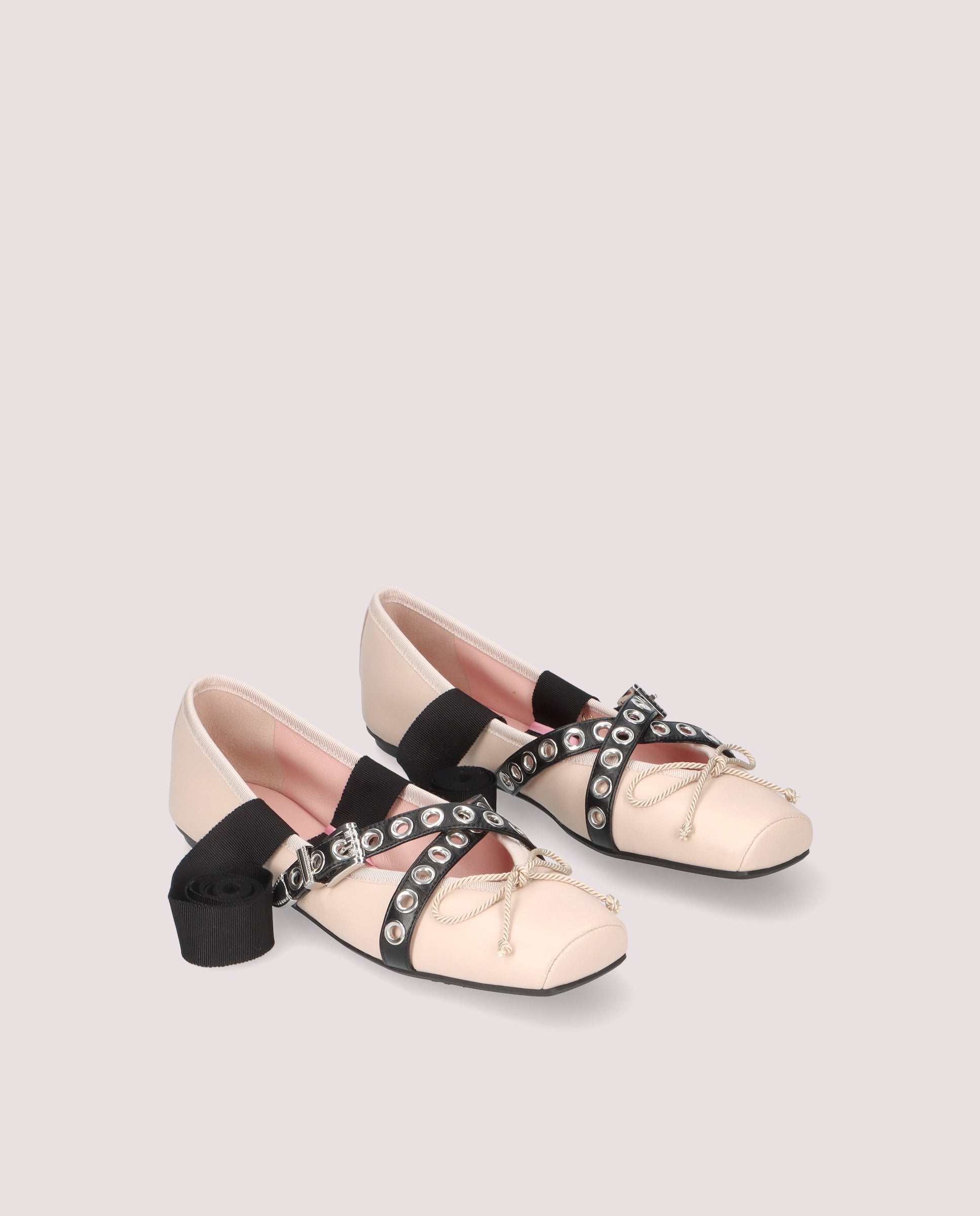 Image of Kristen PINK LEATHER Ballet Flats by PrettyBallerinas
