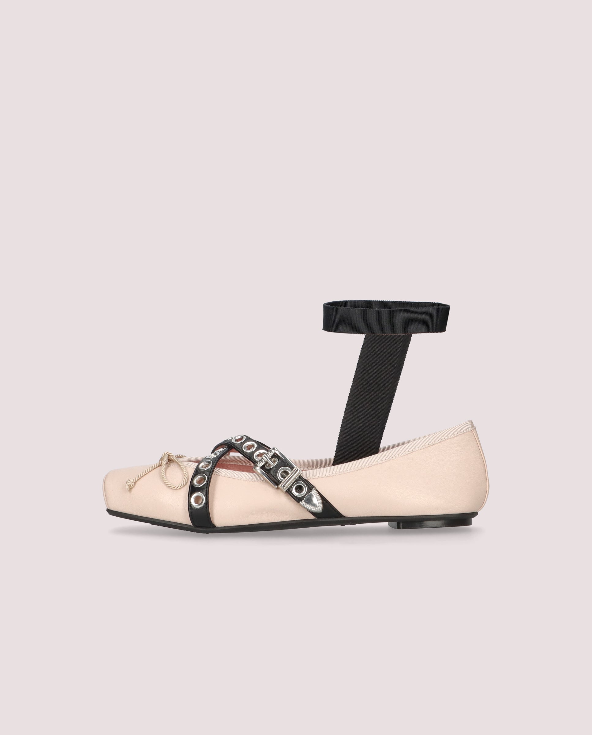 Kristen PINK LEATHER Ballet Flats