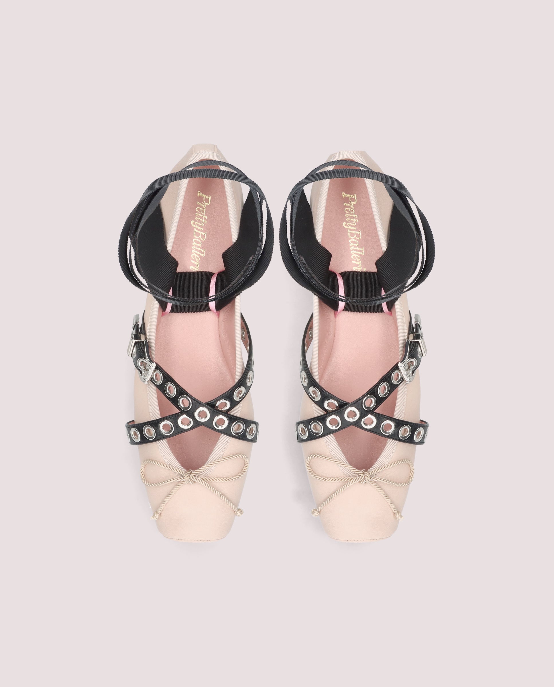 Vista alternativa de Bailarinas Kristen Rosas Piel por PrettyBallerinas