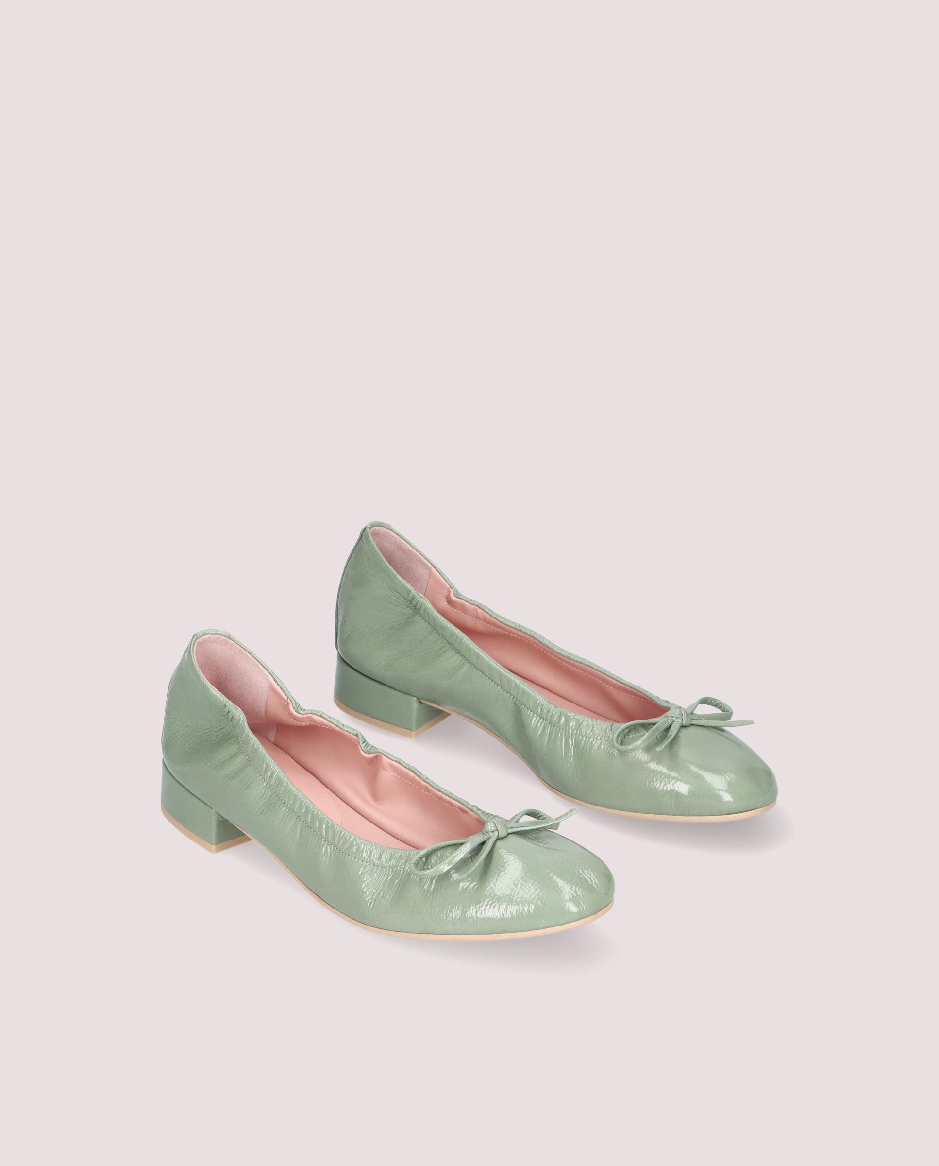 Image of Gretschen GREEN PATENT Leather Pumps by PrettyBallerinas