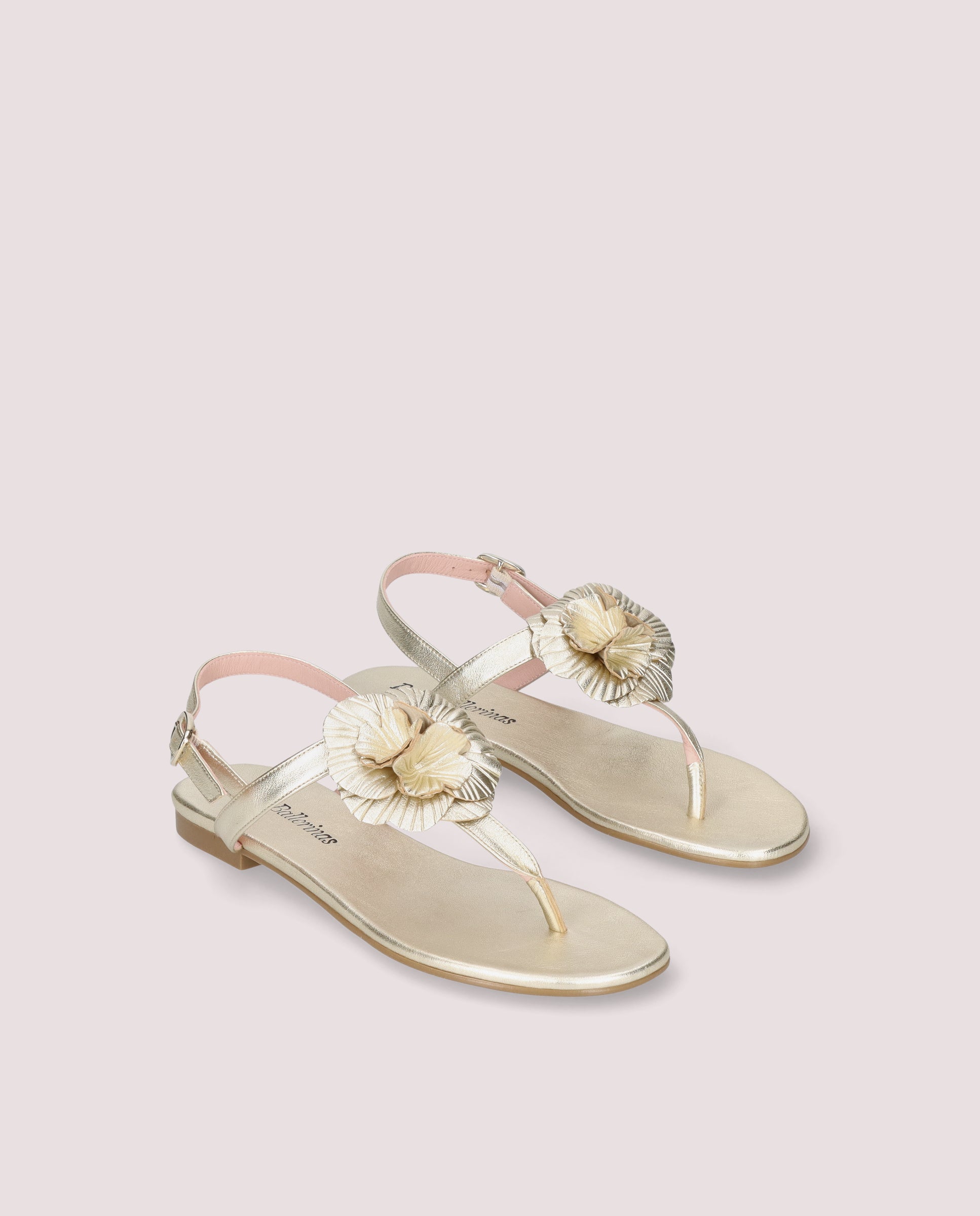 Image de Sandalias Judy Dorados Pieles metalizadas par PrettyBallerinas