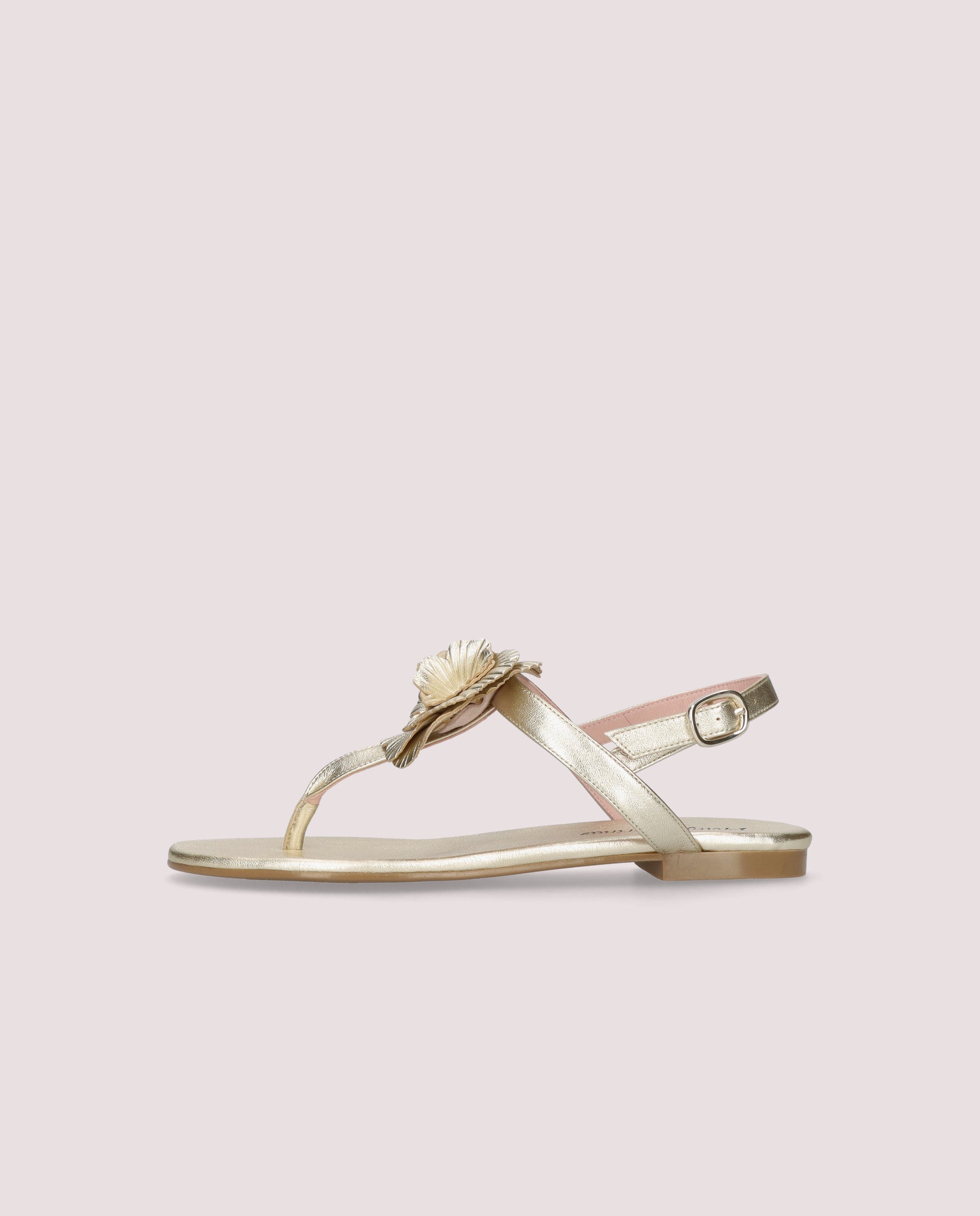 Sandalias Judy Dorados Pieles metalizadas