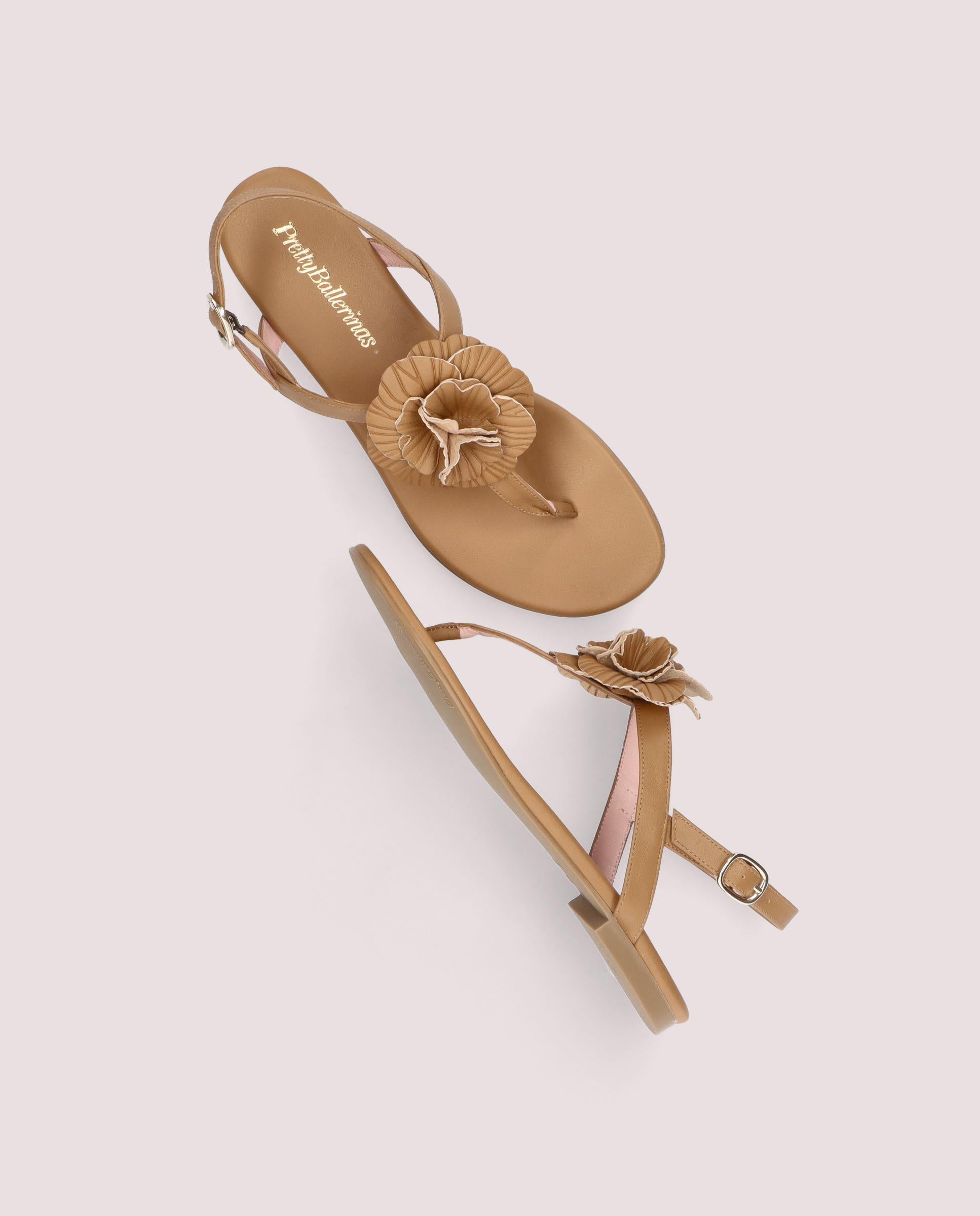 Sandalias Judy Marrones Piel