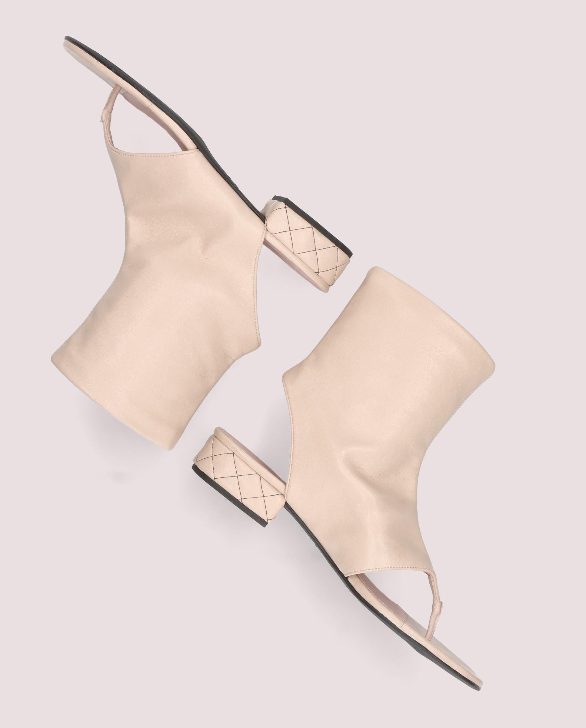 Sandalias Lulu Beiges Tejidos