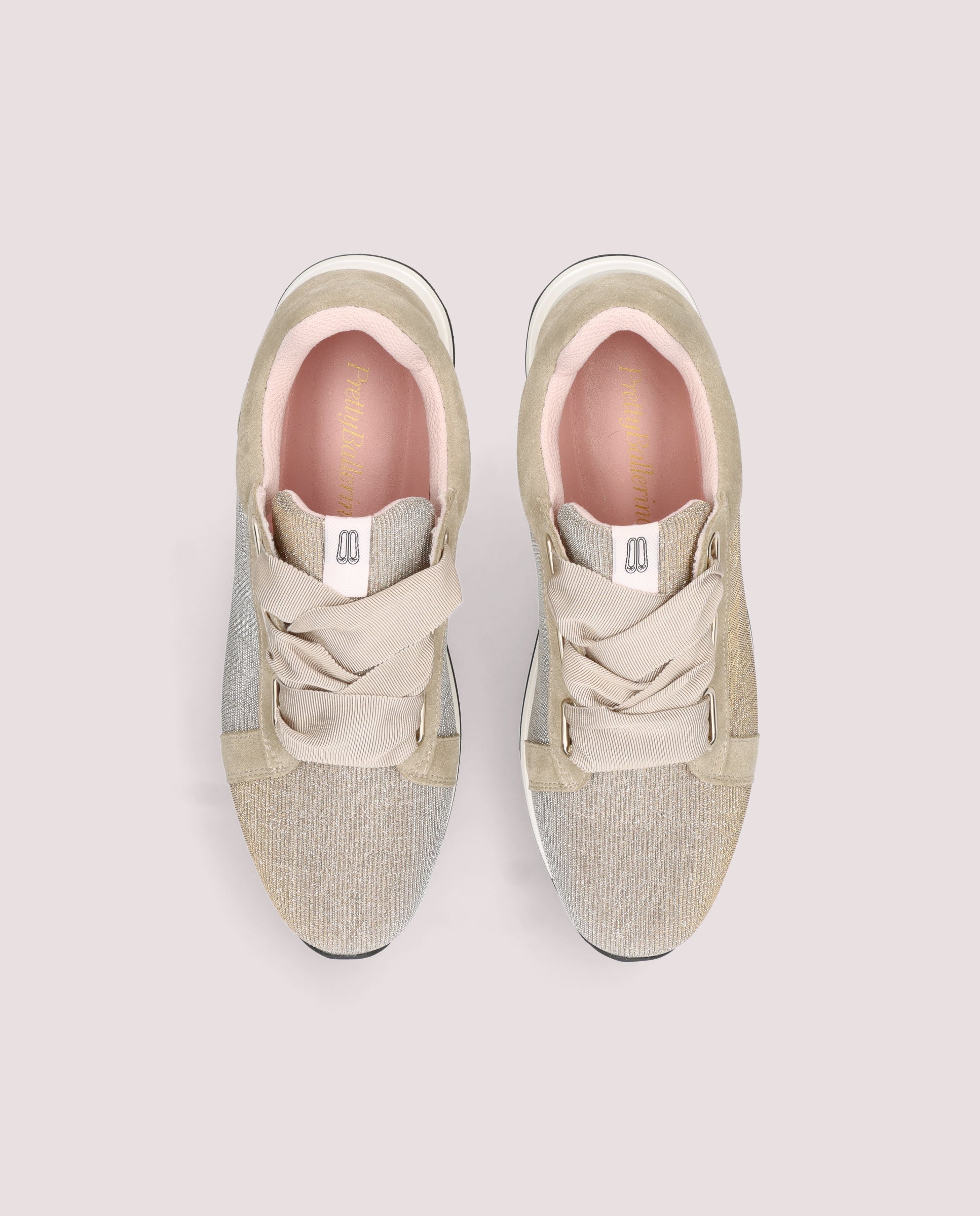 Vista alternativa de Deportivos Christy Plateados Tejidos metalizados por PrettyBallerinas