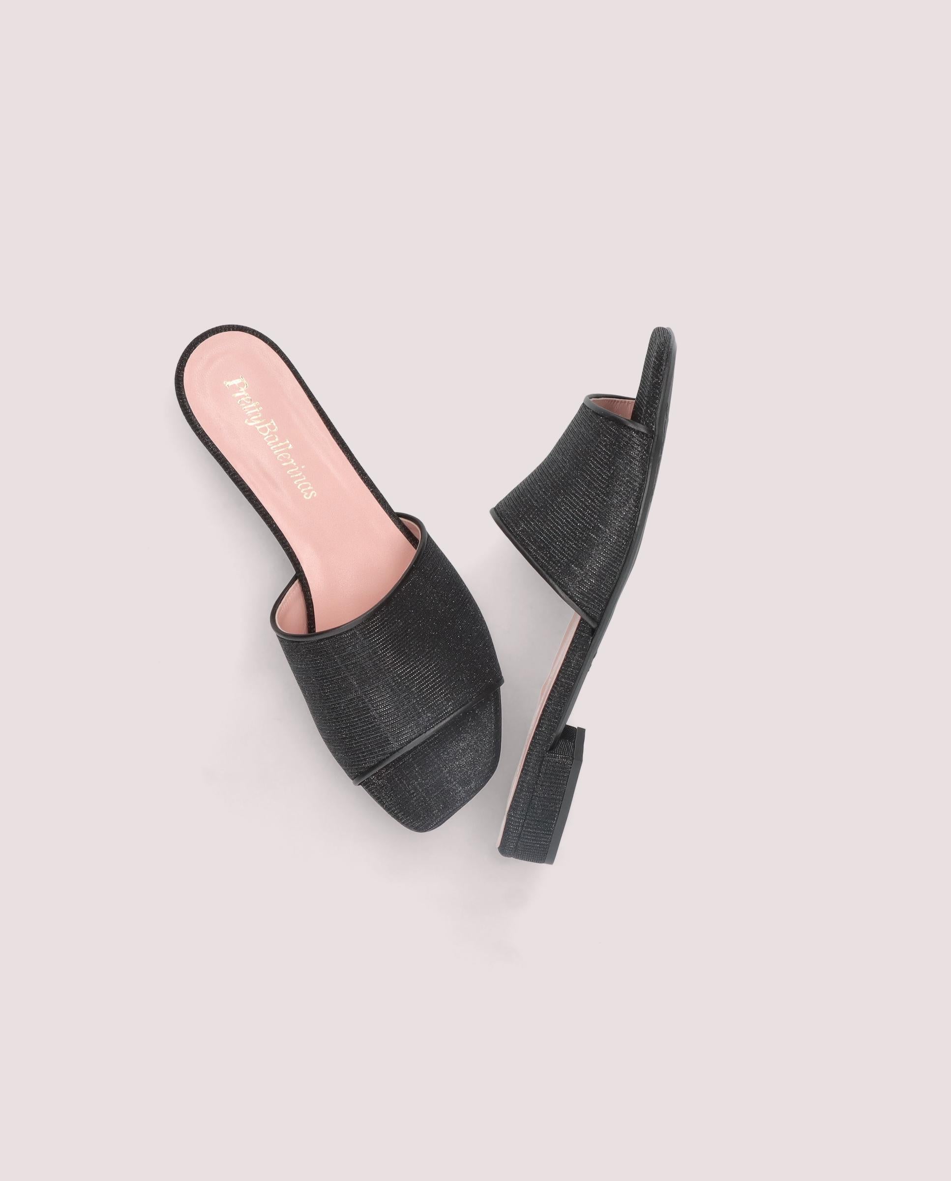 Olivia Sandals BLACK WOVEN