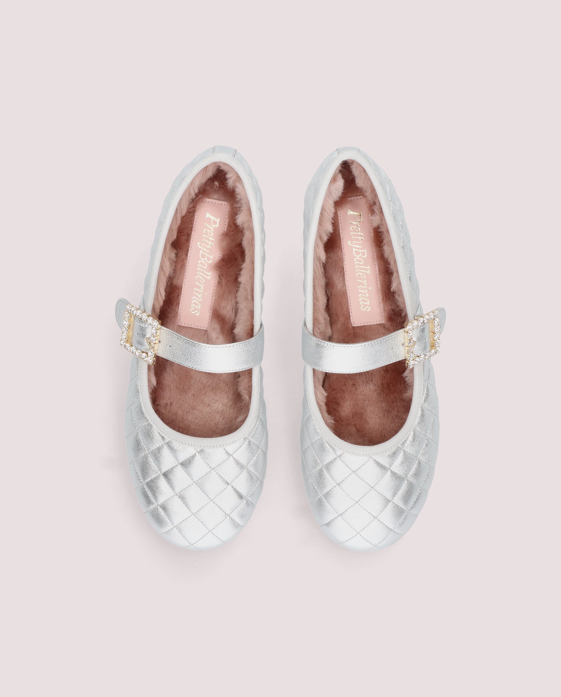 Vista alternativa de Bailarinas Georgia Plateados Pieles metalizadas por PrettyBallerinas