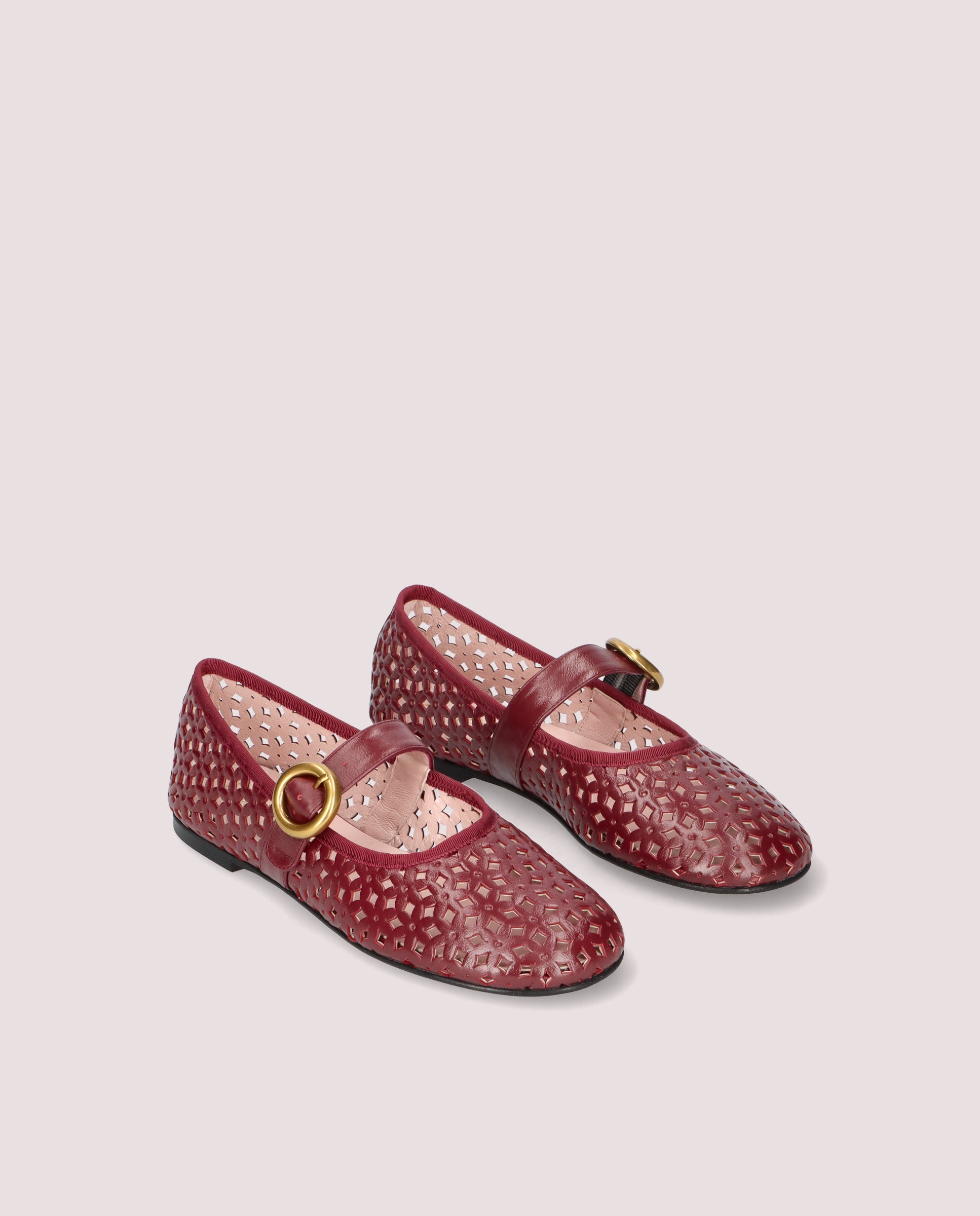 Ballerinas Georgia ROT LEDER