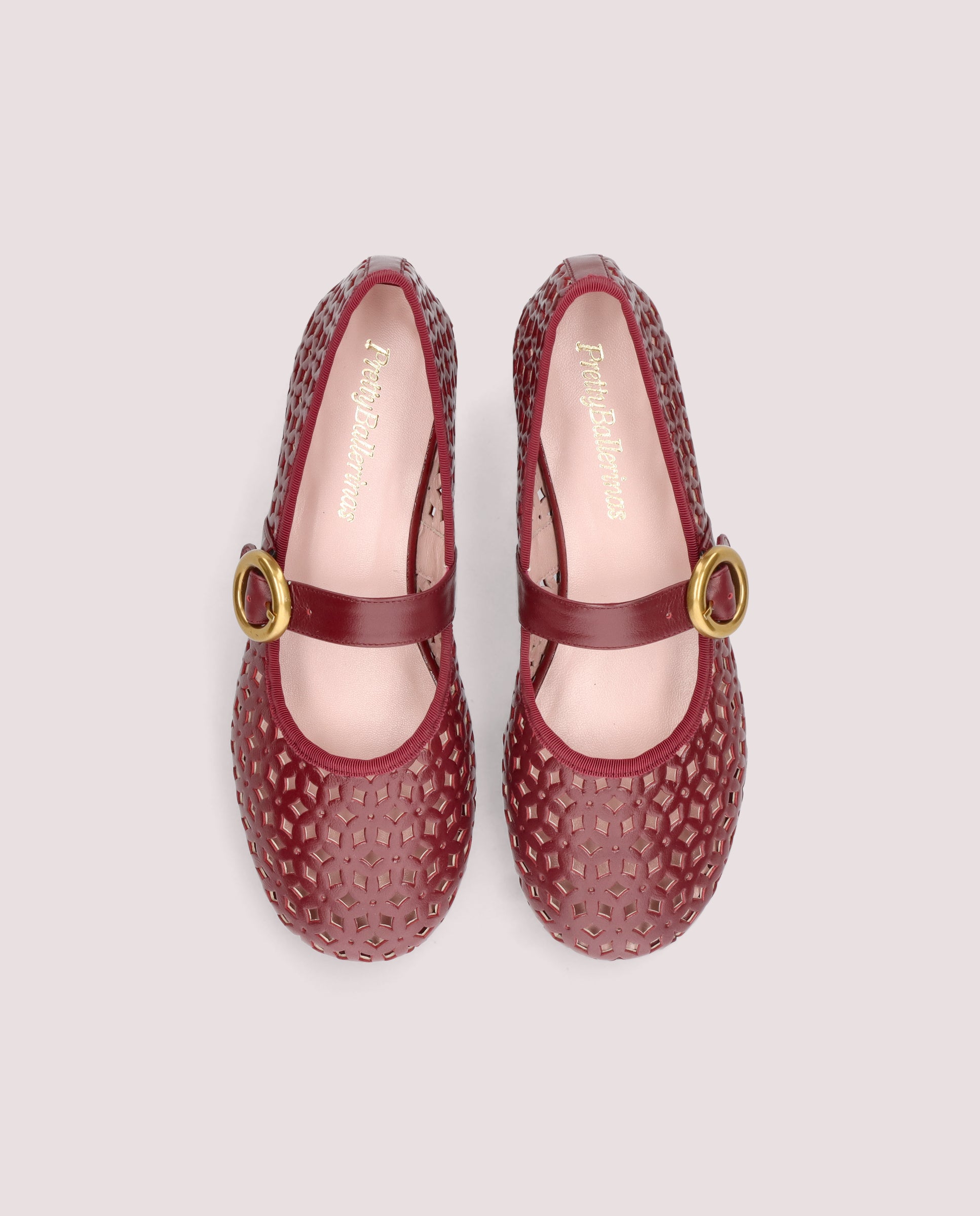 Alternative view of Georgia Ballet Flats RED LEATHER by PrettyBallerinas