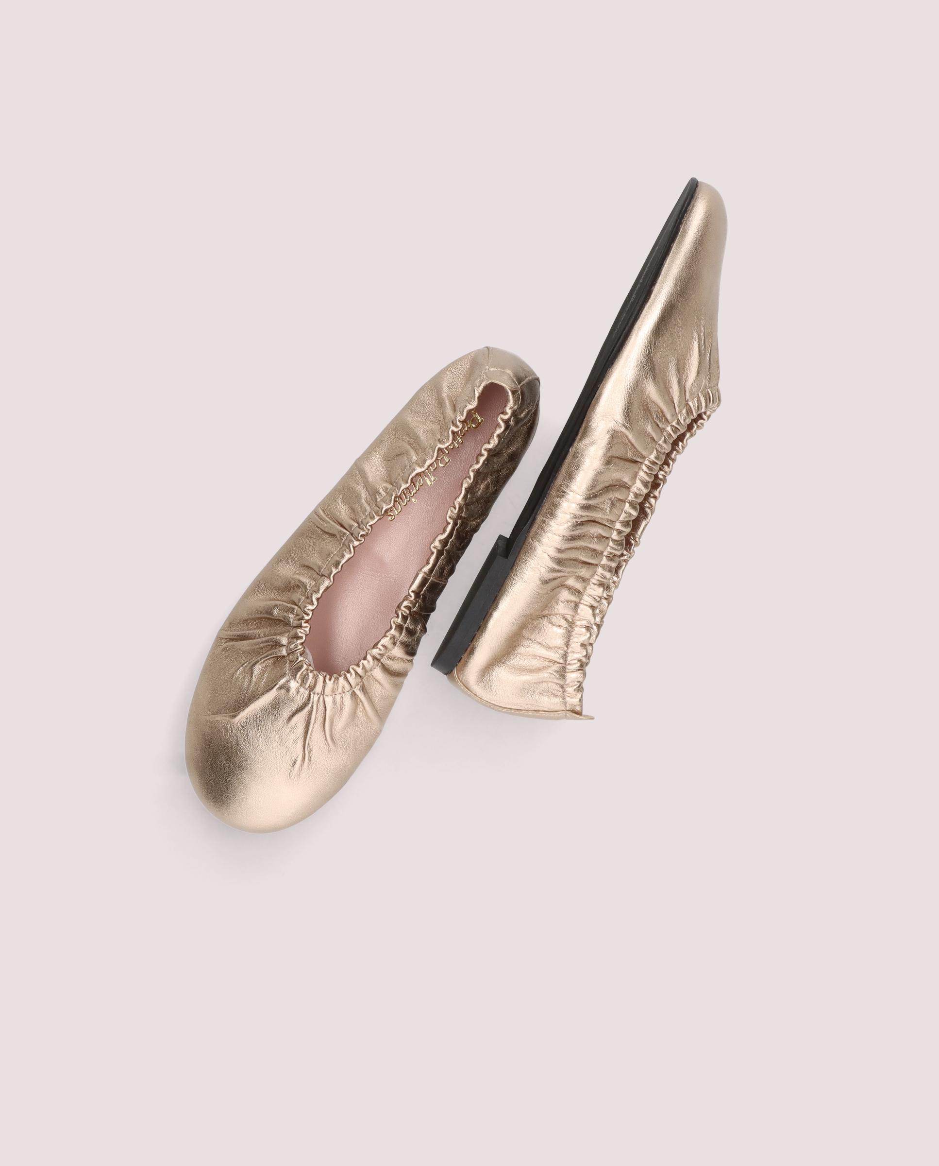 Ballerinas Georgia DORADOS METALLISCHES LEDER