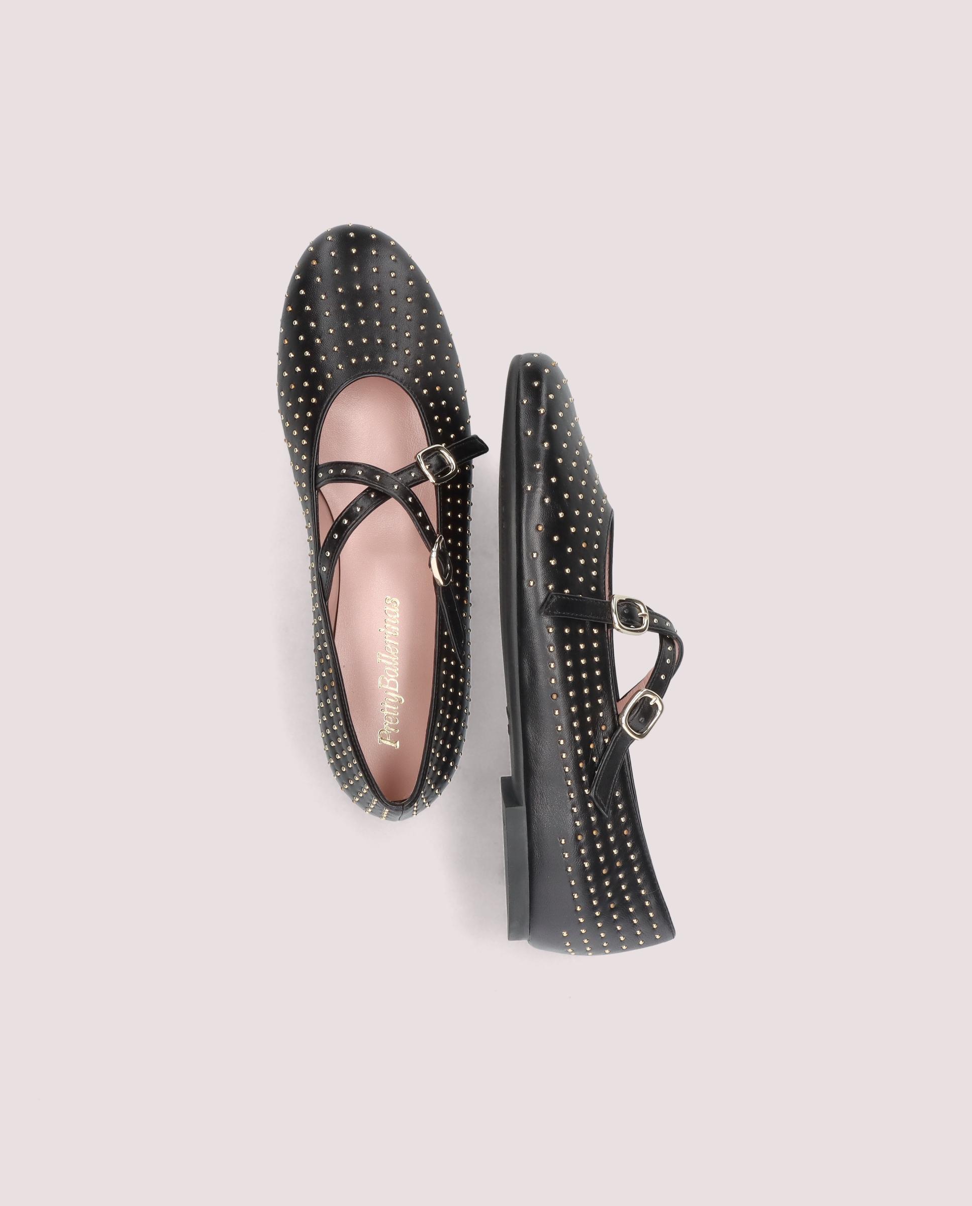 Ballerinas Nicole SCHWARZ LEDER