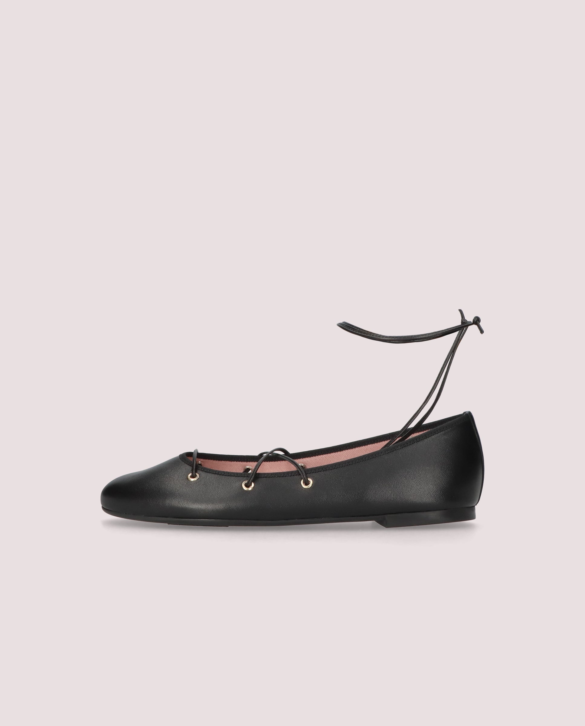 Nicole Ballet Flats BLACK LEATHER