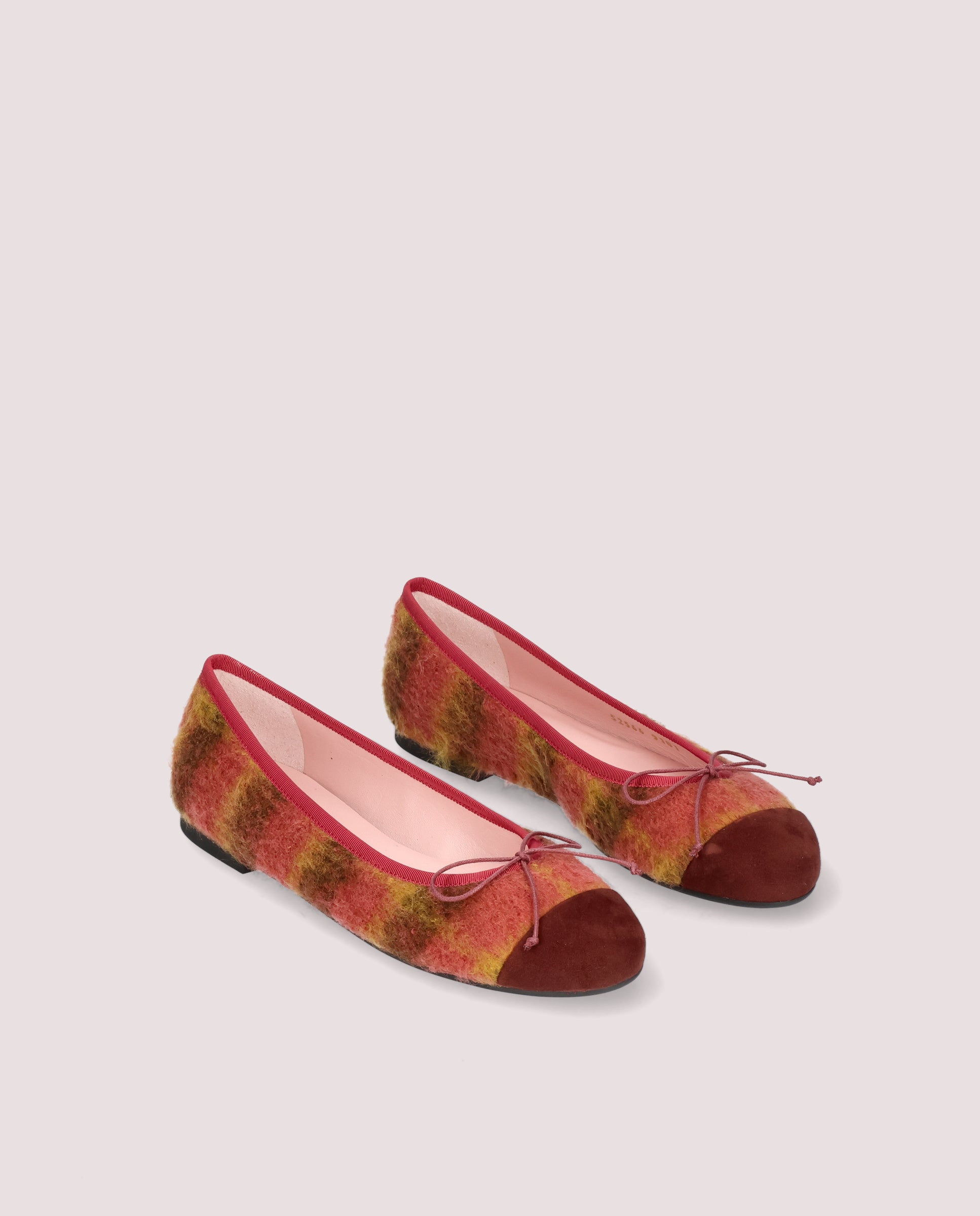 Image of Nicole ballerina in tartan printed textile by PrettyBallerinas