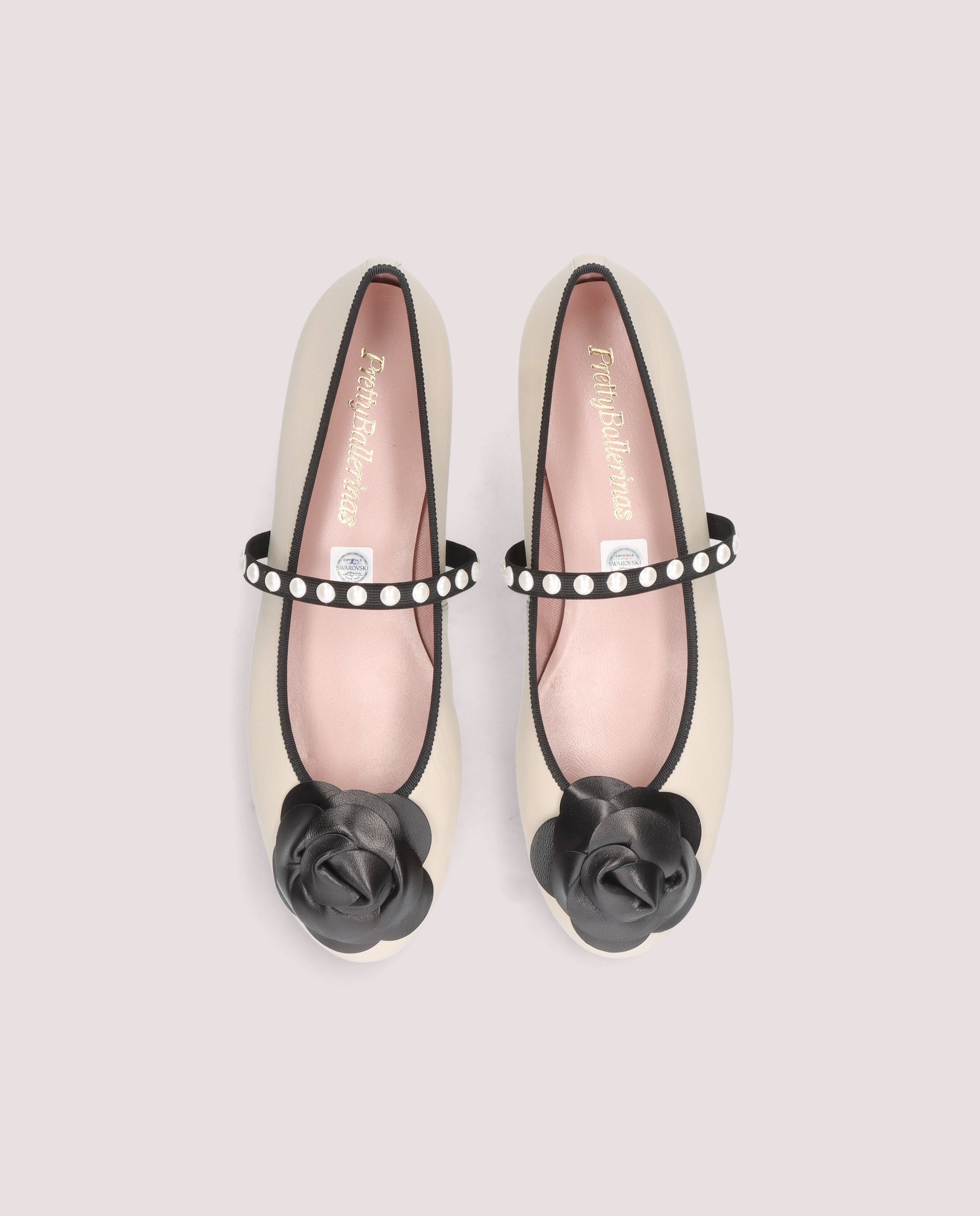 Vista alternativa de Bailarinas Nicole Blancos Piel por PrettyBallerinas