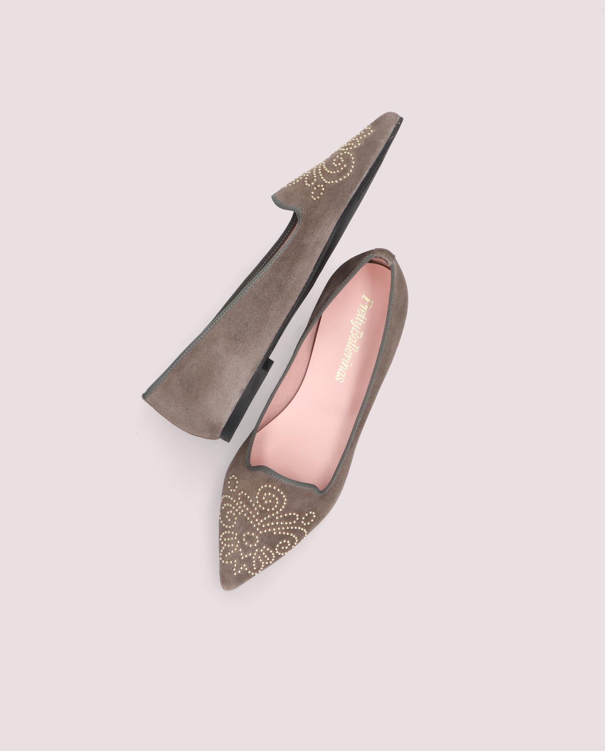 Loafers Ella Grises Ante