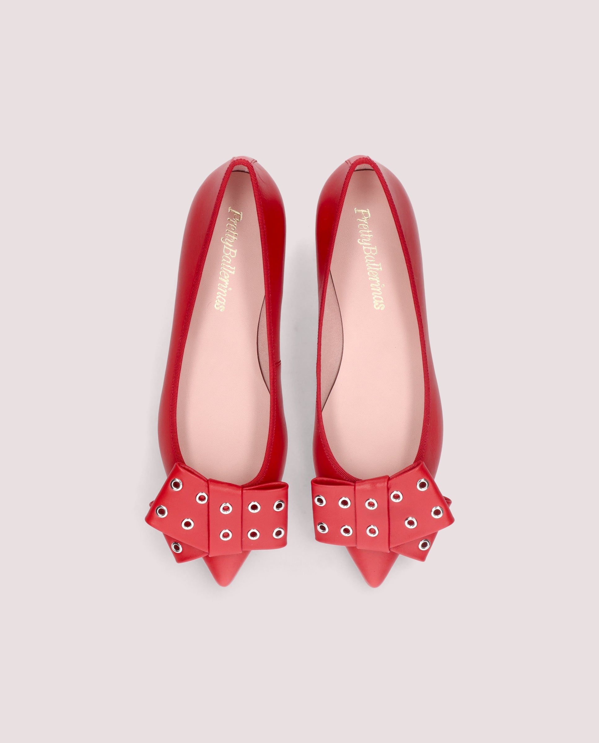 Alternative view of Ella Ballet Flats RED LEATHER by PrettyBallerinas