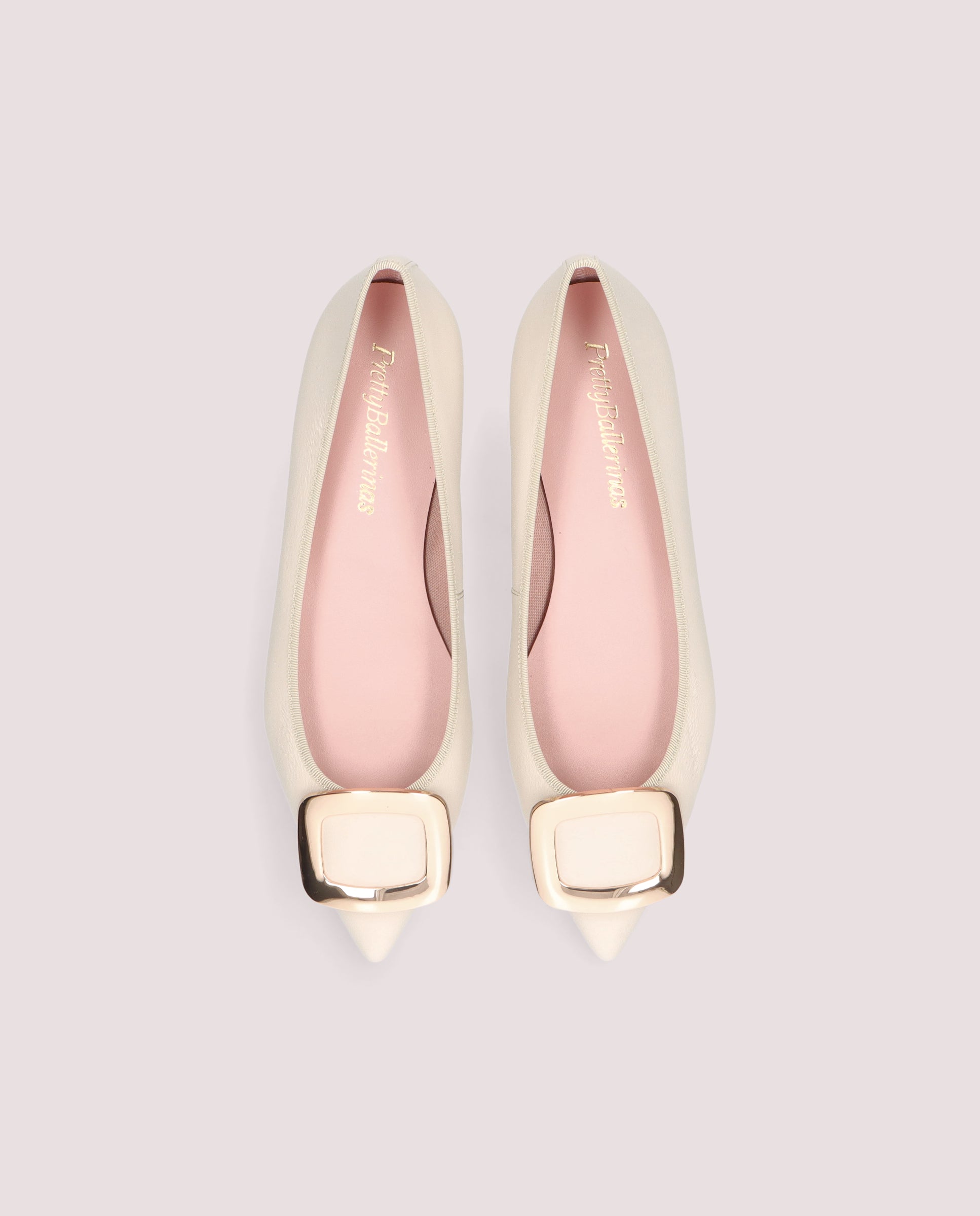 Vista alternativa de Bailarinas Ella Beiges Piel por PrettyBallerinas