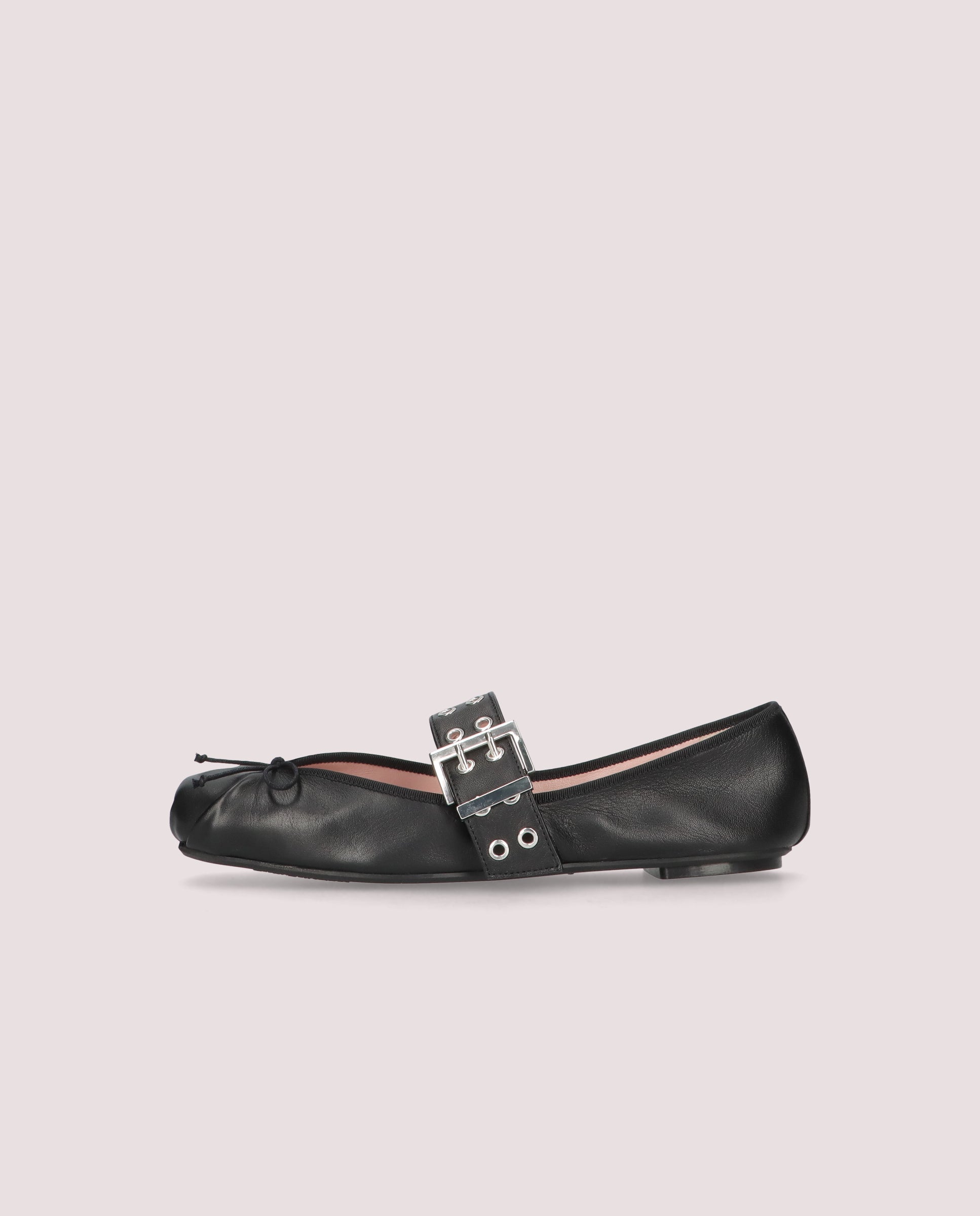 Kristen Ballet Flats BLACK LEATHER
