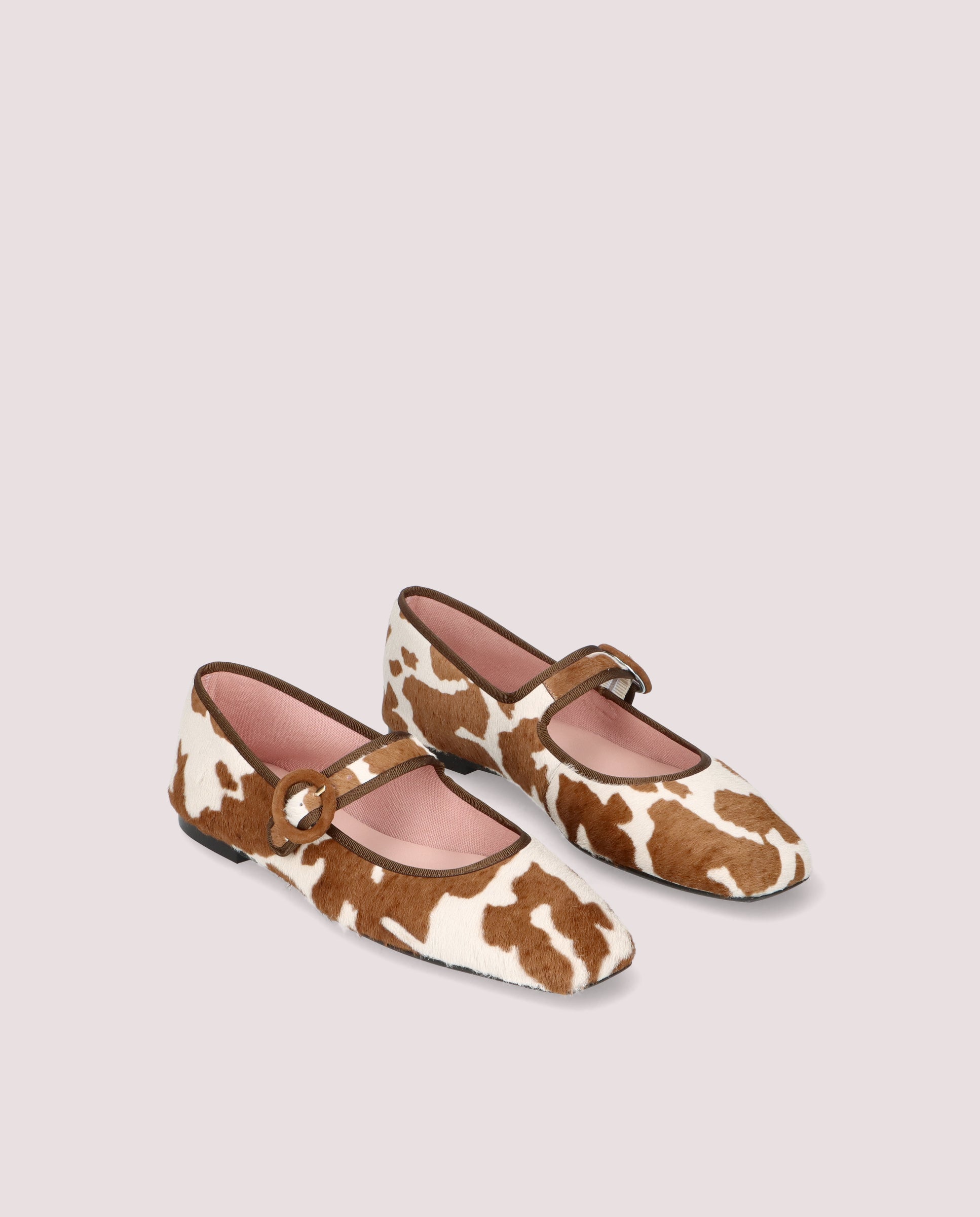 Image of Camille Ballet Flats ANIMAL PRINT PONY by PrettyBallerinas