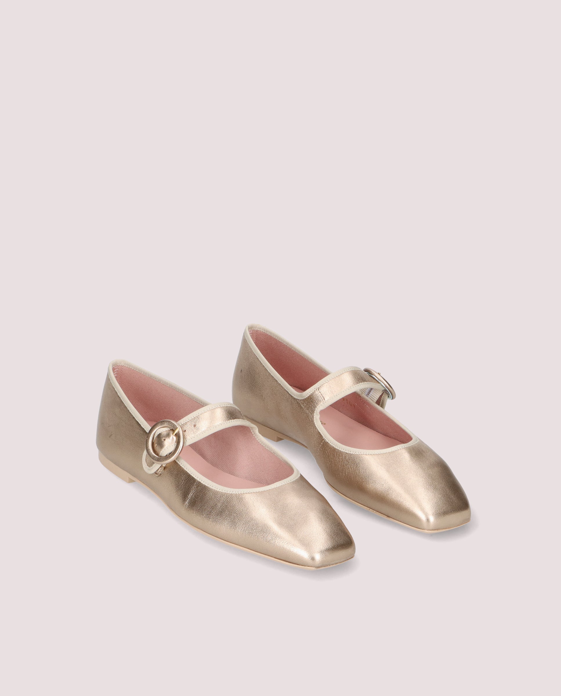 Image of Camille ballerina in soft nude leather by PrettyBallerinas