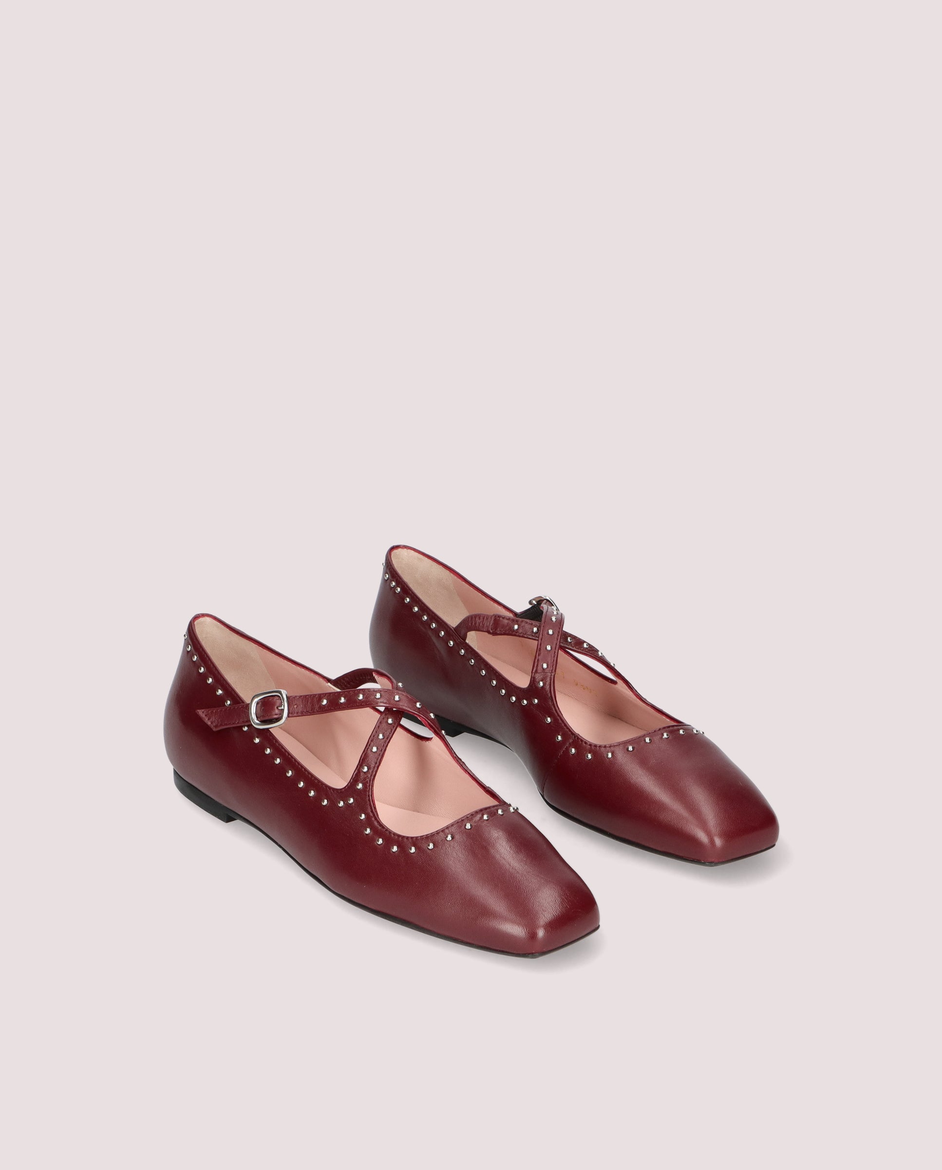 Image of Camille Ballet Flats RED LEATHER by PrettyBallerinas