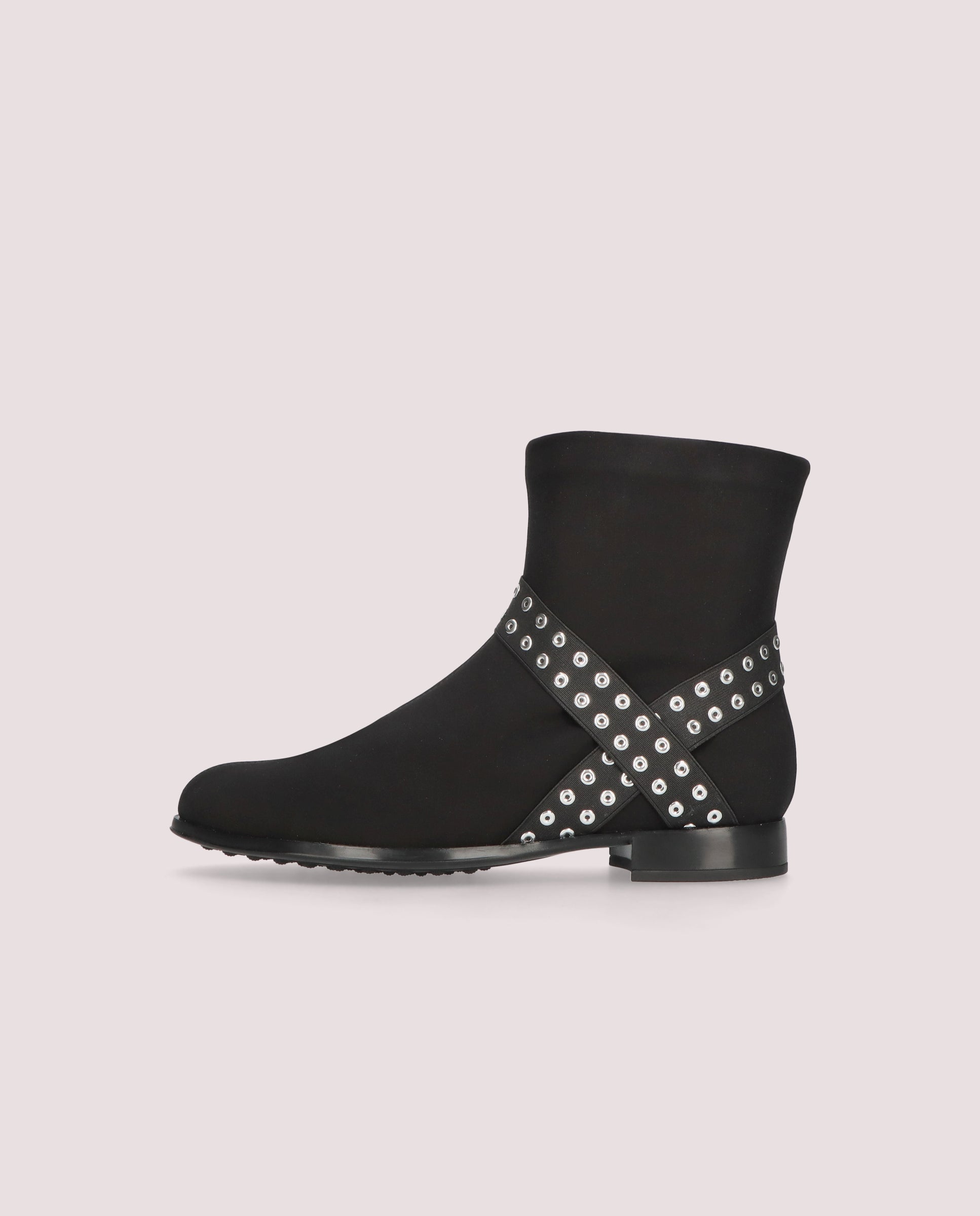 Botines Pat Negros Tejidos