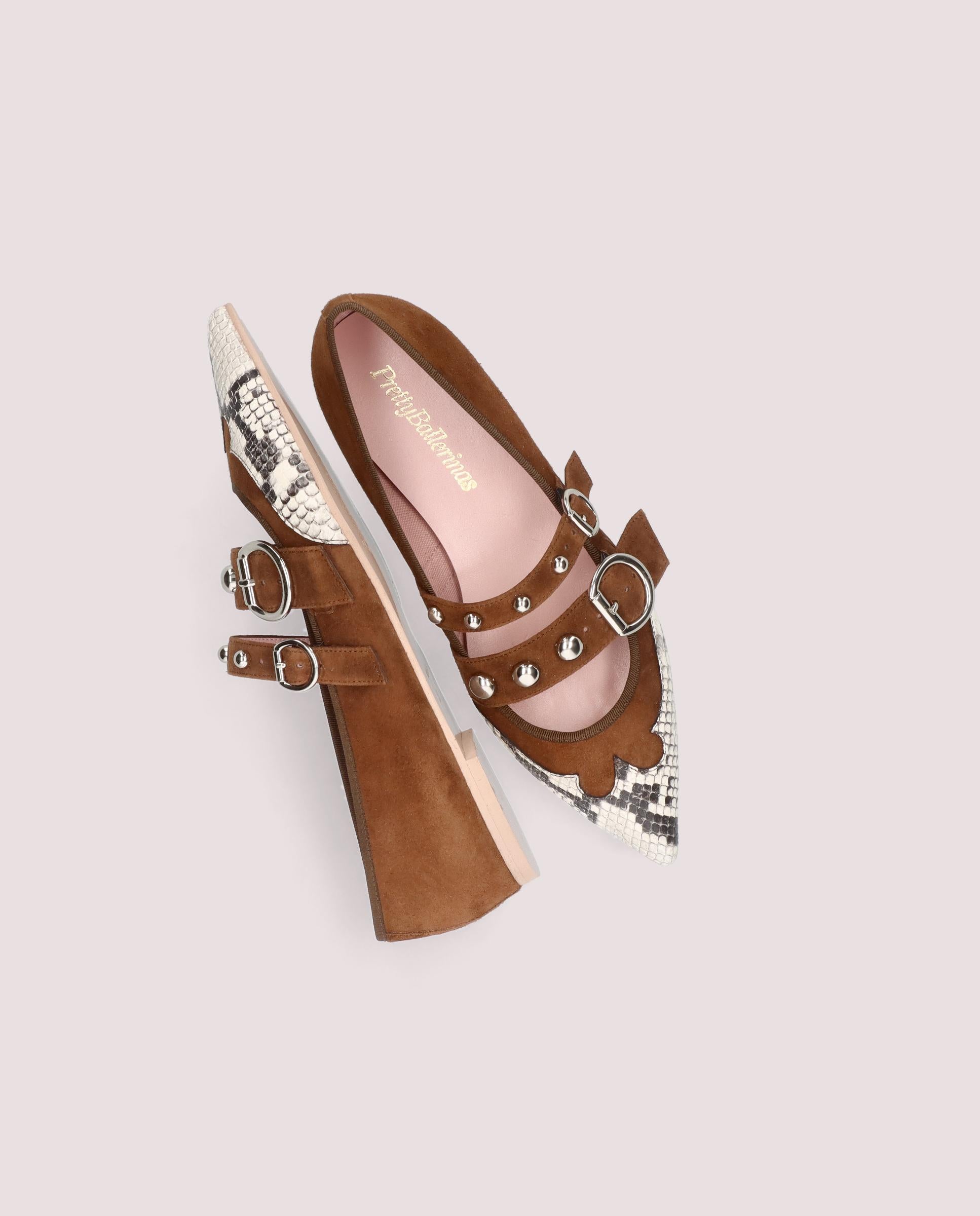 Bailarinas Paris Marrones Ante