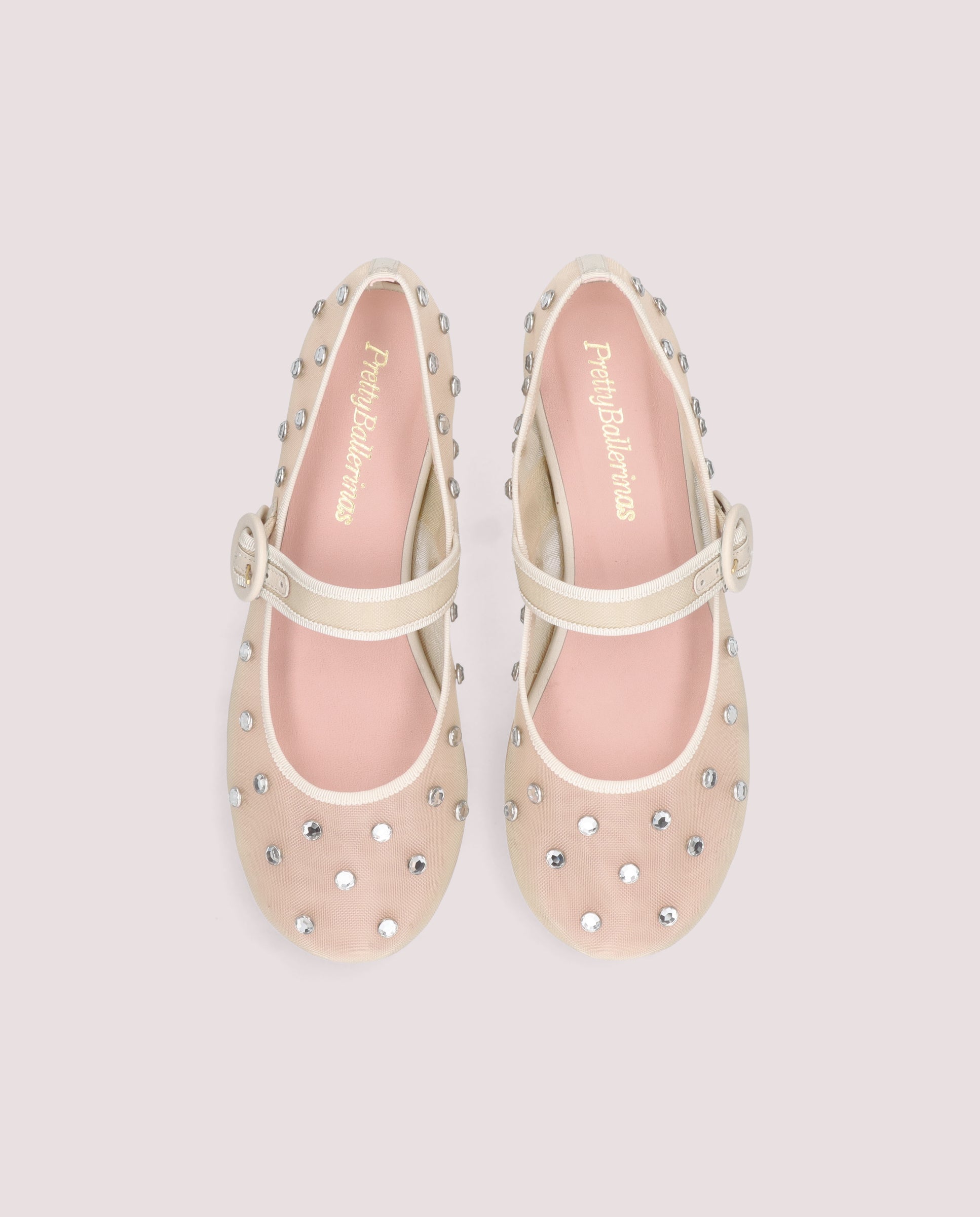 Alternative view of Georgia ballerina in ivory mesh by PrettyBallerinas