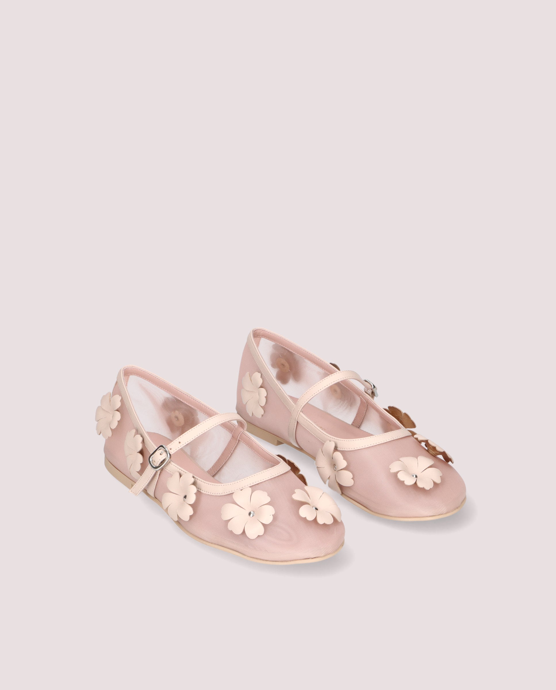 Image of Georgia Ballerina in makeup pink mesh with flowers by PrettyBallerinas