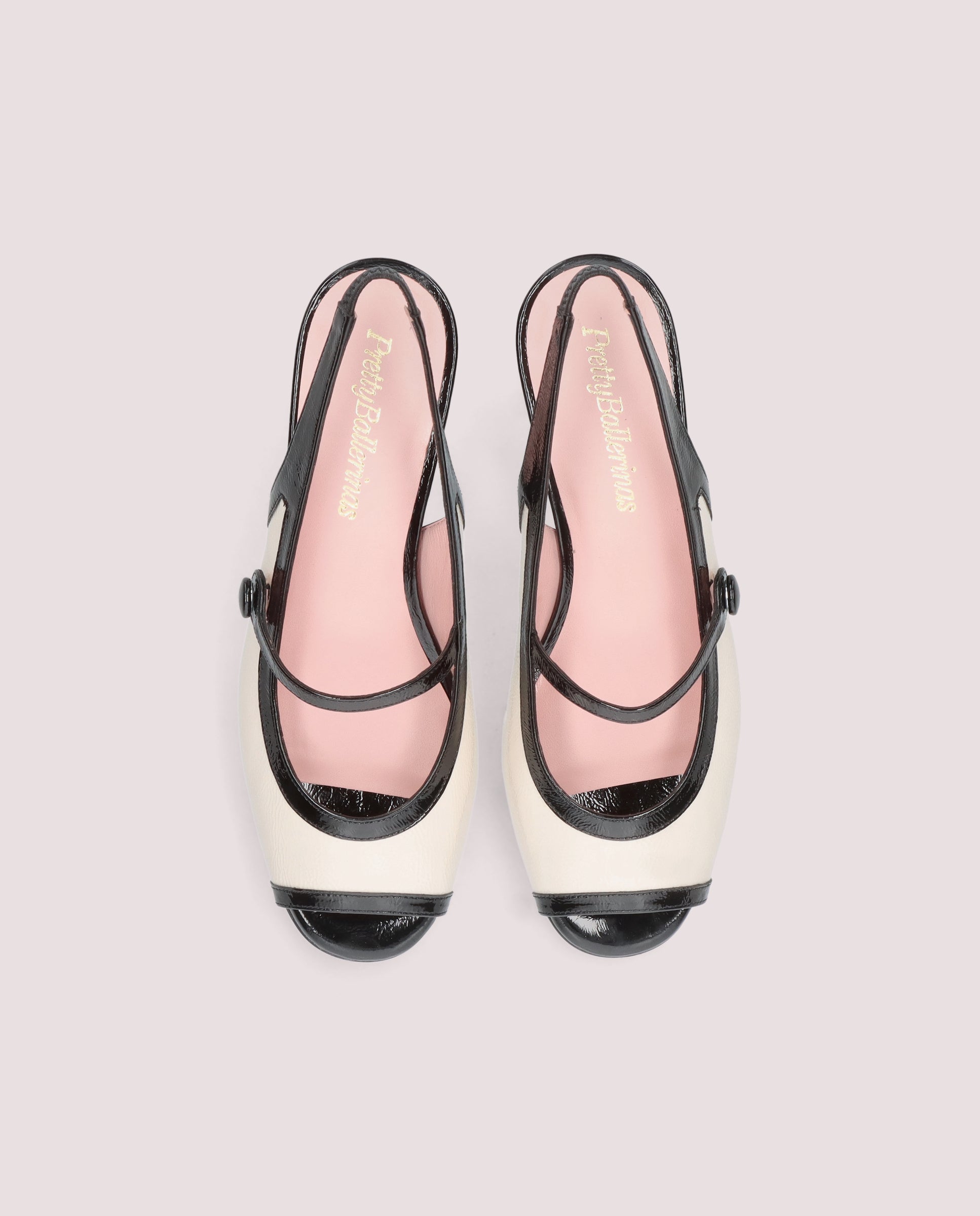 Alternative view of Jenna pump in ivory patent leather by PrettyBallerinas
