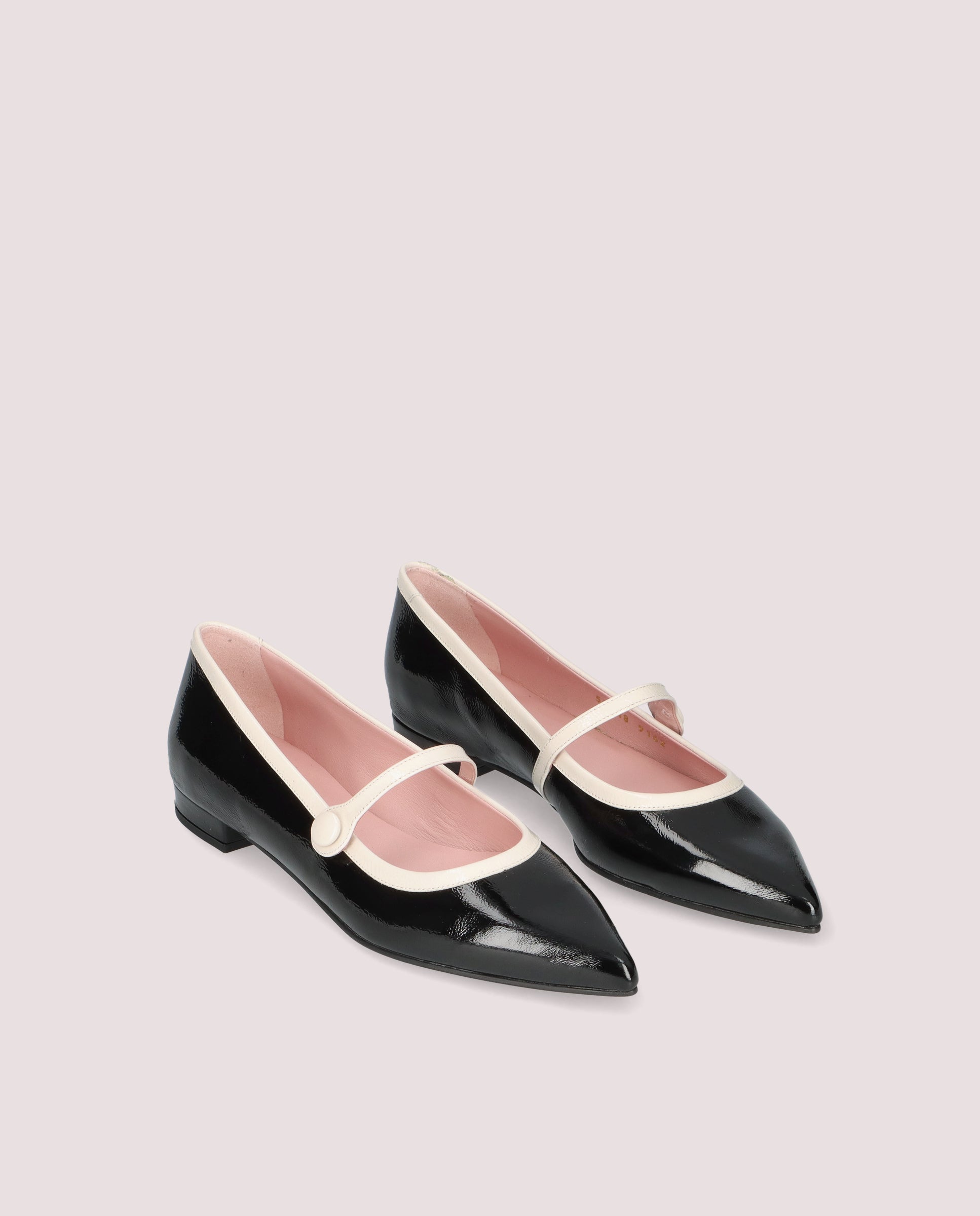 PrettyBallerinasプリティバレリーナClementine 38.5 Clementine Black Patent Ballet flats