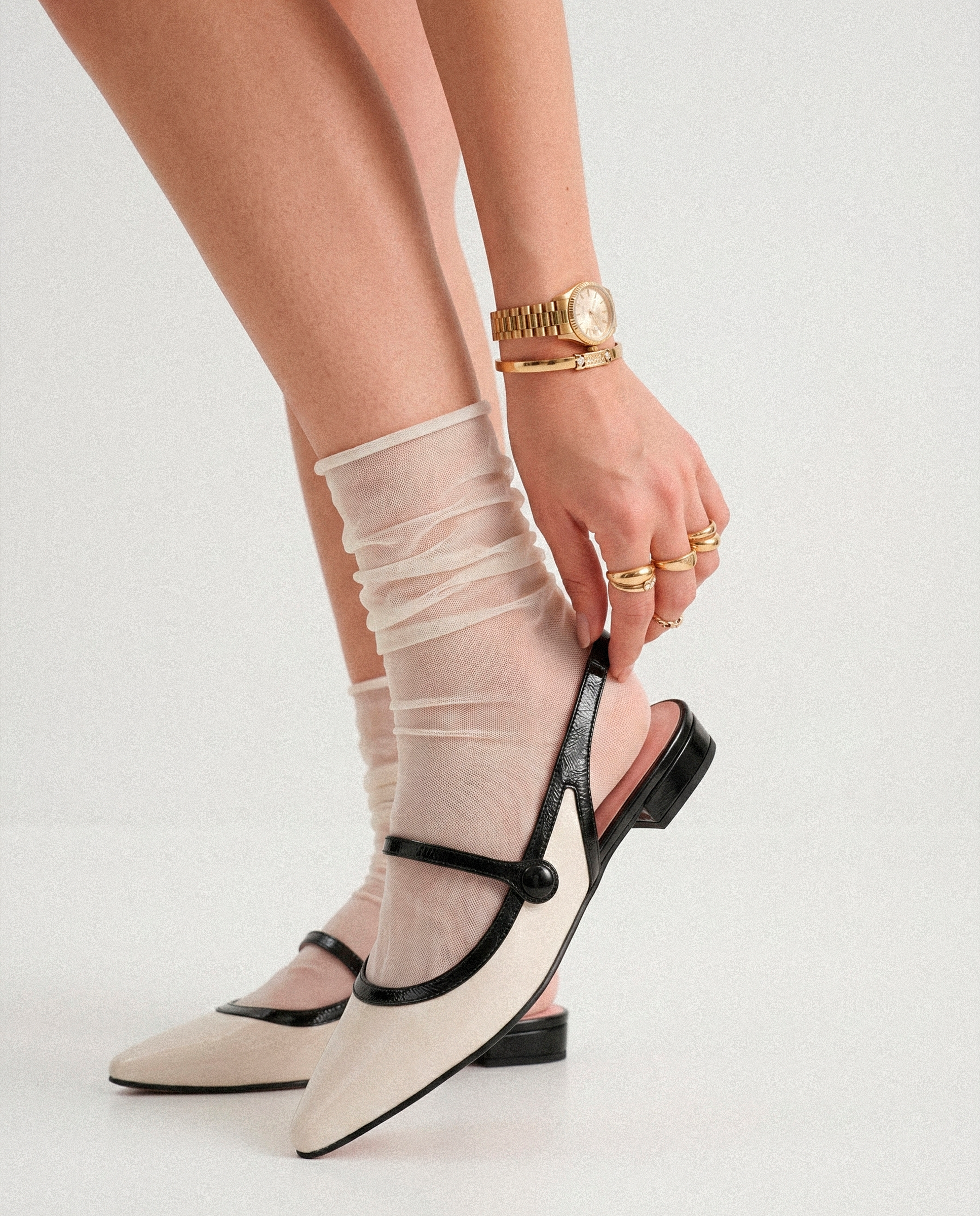 Vue alternative de Ballerines Tabitha en cuir verni par PrettyBallerinas