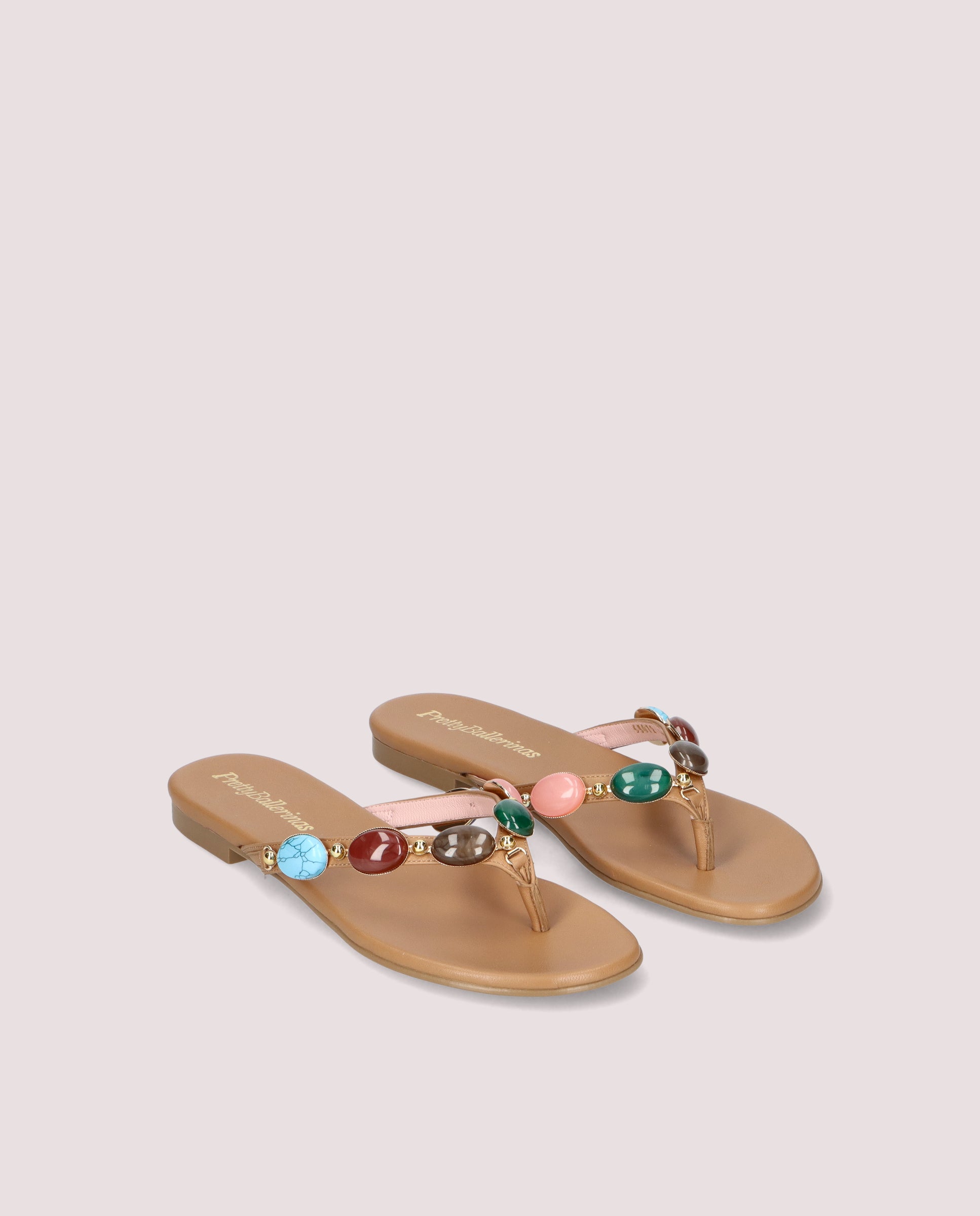 Imagen de Sandalias Judy Marrones Piel por PrettyBallerinas