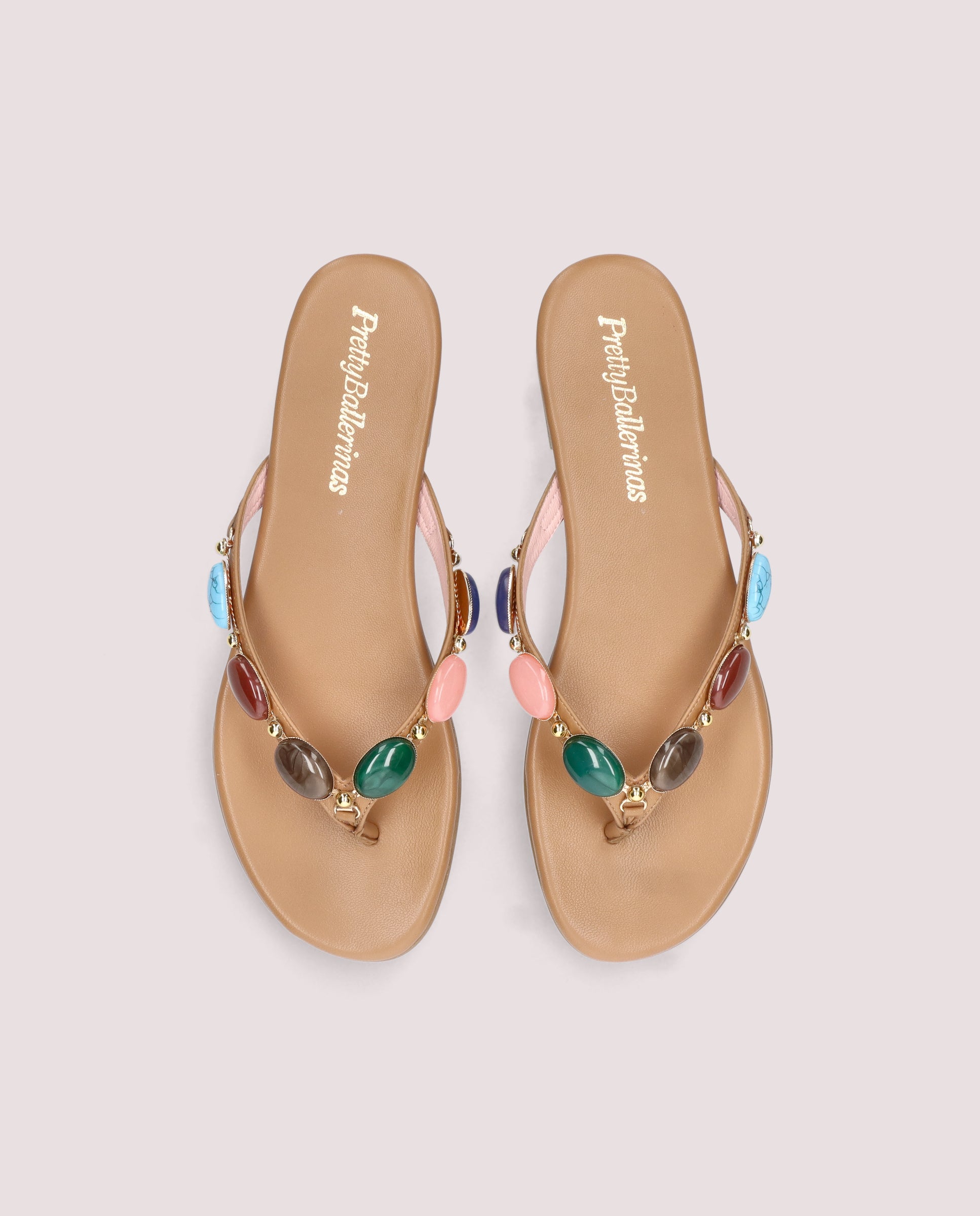 Vista alternativa de Sandalias Judy Marrones Piel por PrettyBallerinas