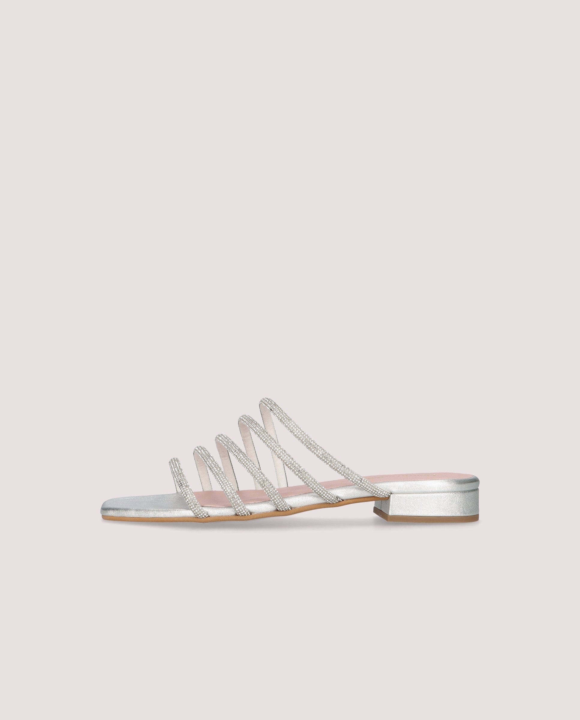 Sandalias Eva Plateados Pieles metalizadas