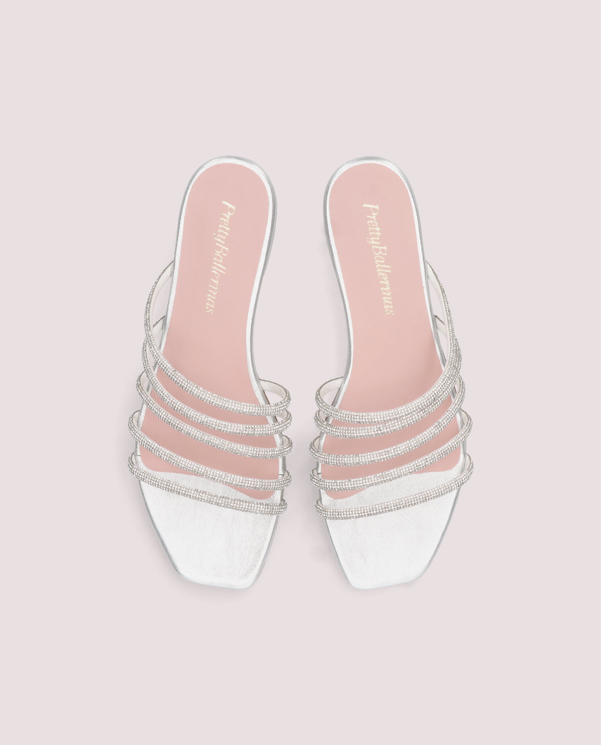 Vista alternativa de Sandalias Eva Plateados Pieles metalizadas por PrettyBallerinas