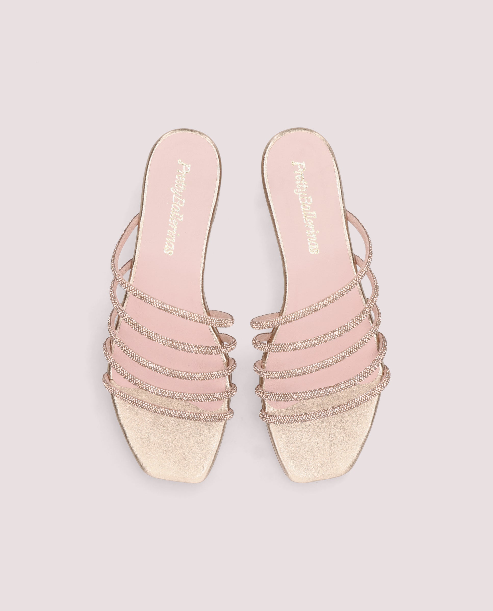 Vista alternativa de Sandalias Eva Dorados Pieles metalizadas por PrettyBallerinas