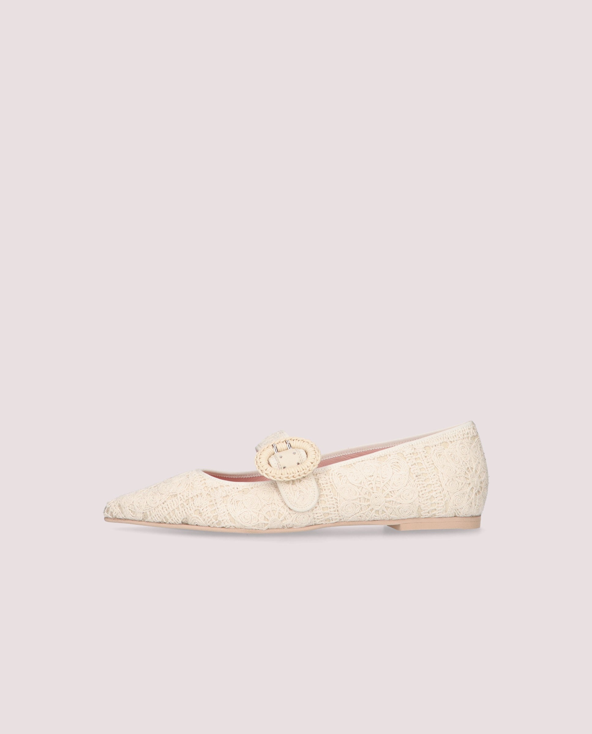 Paris ballerina in beige cotton