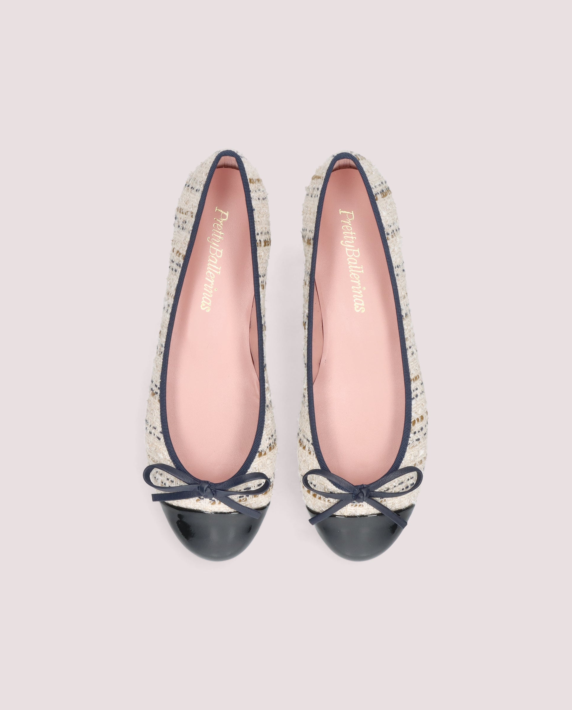 Vista alternativa de Bailarinas Irma Beiges Tejidos por PrettyBallerinas