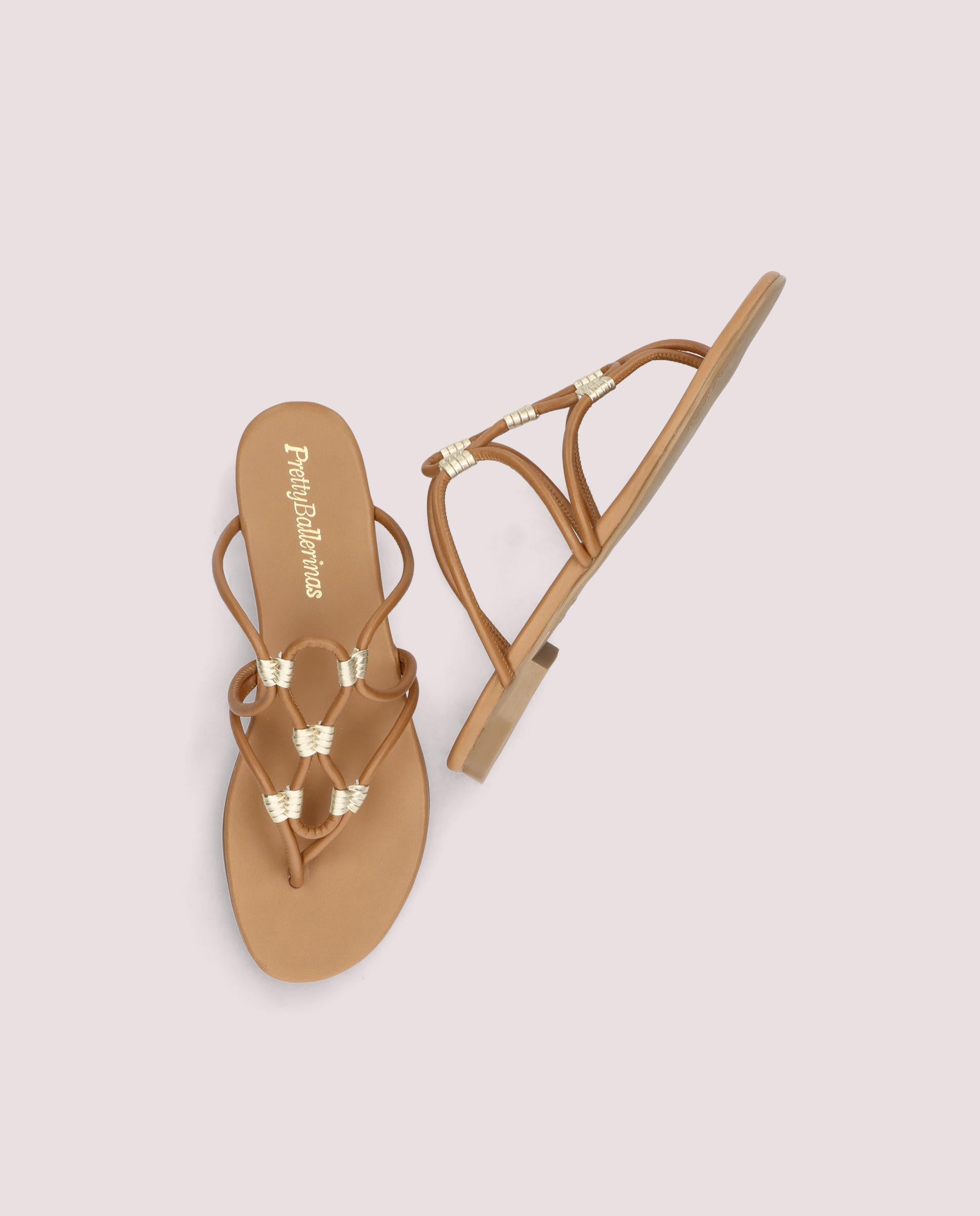 Sandalias Judy Marrones Piel