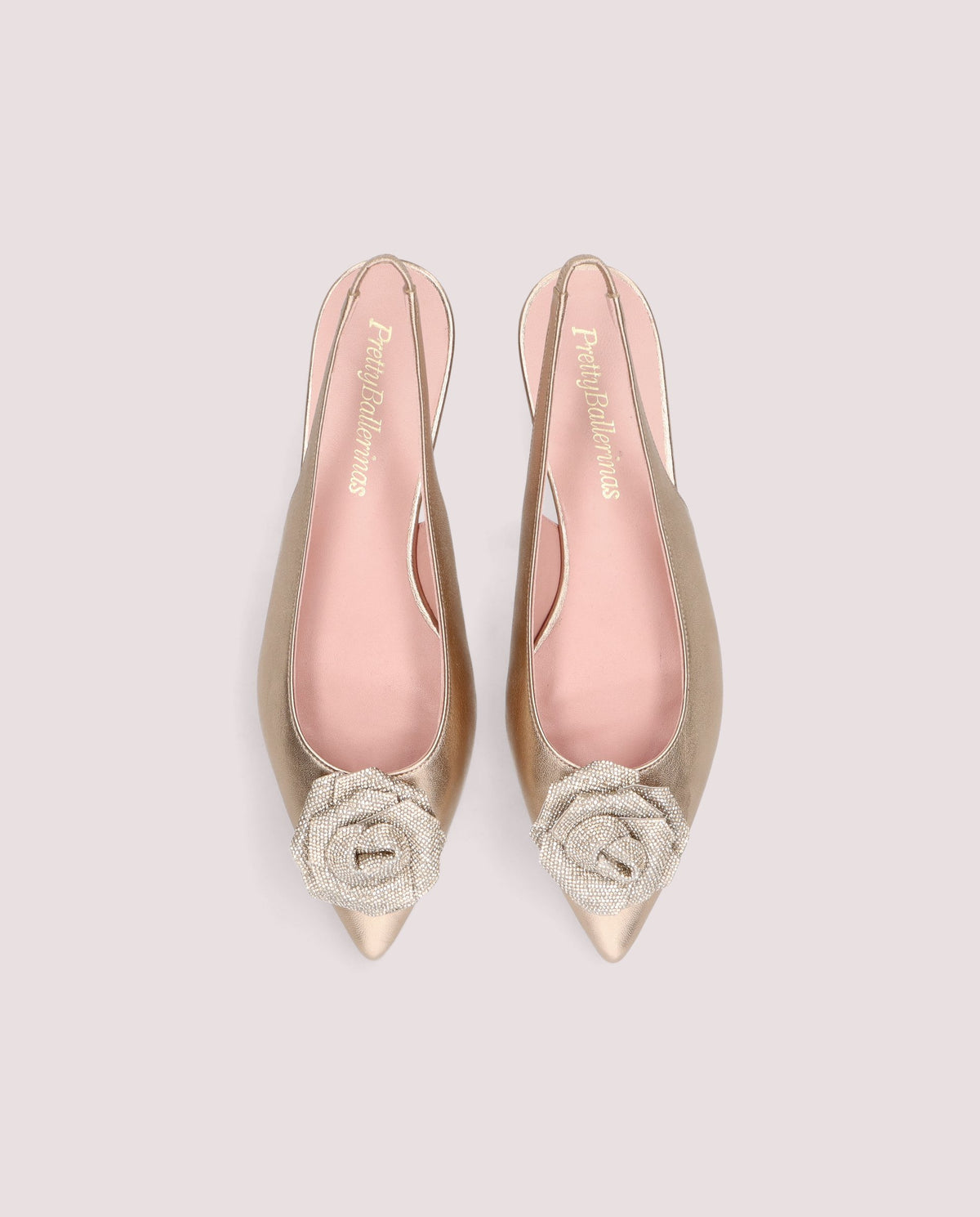 Vista alternativa de Bailarinas Clementine Dorados Pieles metalizadas por PrettyBallerinas