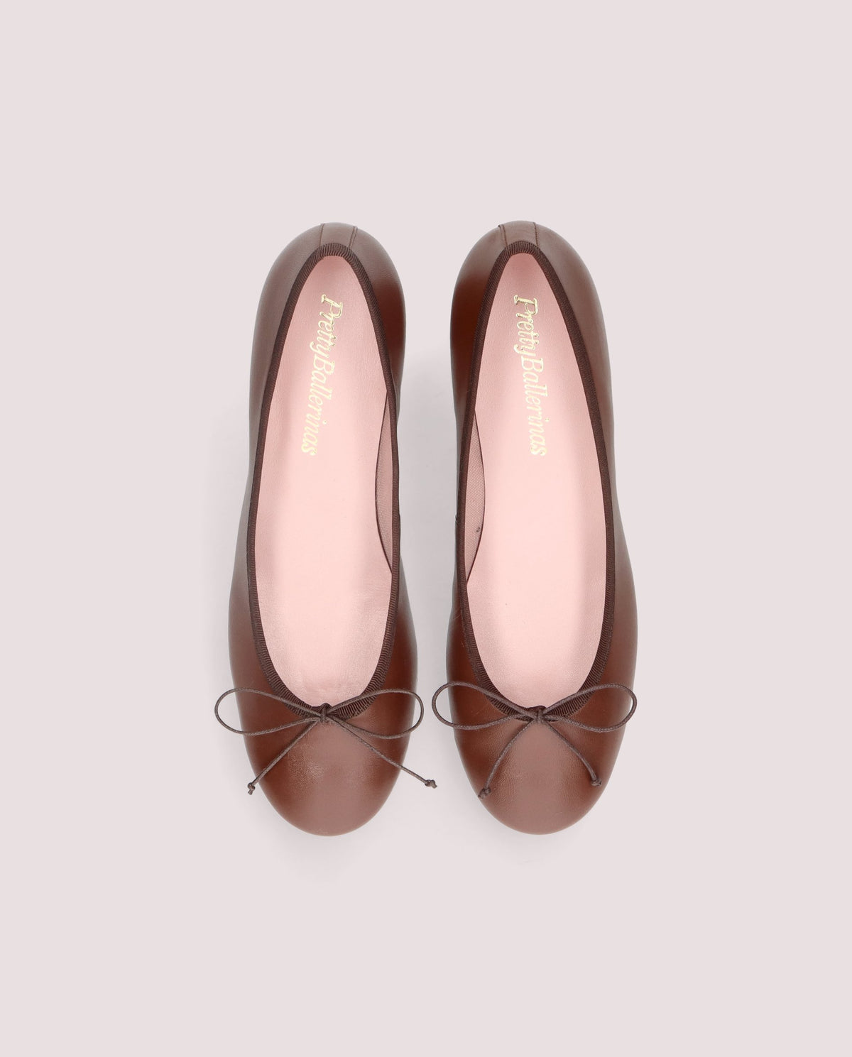 Vista alternativa de Bailarinas Joanna Marrones Piel por PrettyBallerinas