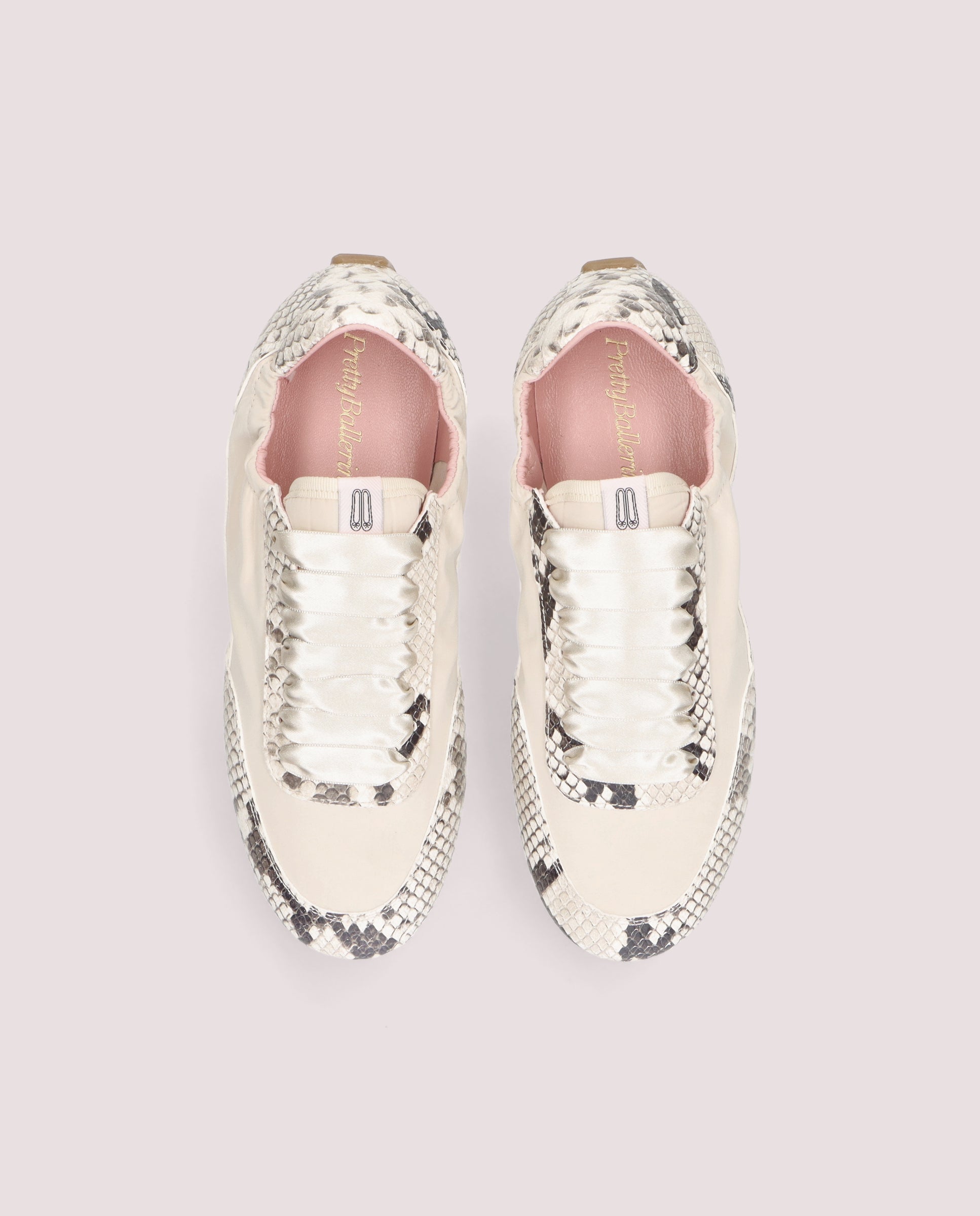Alternative view of Blue Sneaker in snake printed leather by PrettyBallerinas