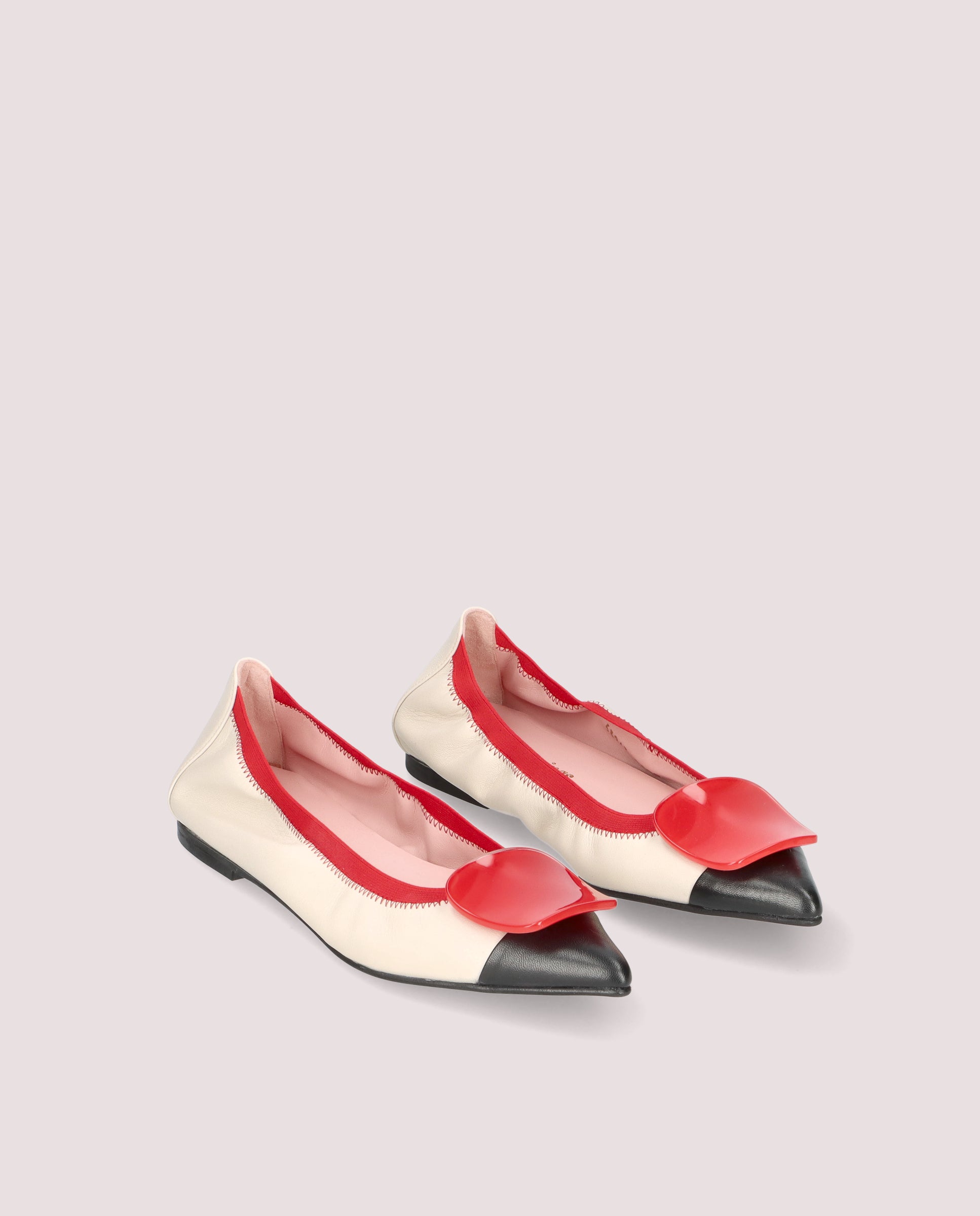 Image of Paris ballerina in soft ivory leather by PrettyBallerinas