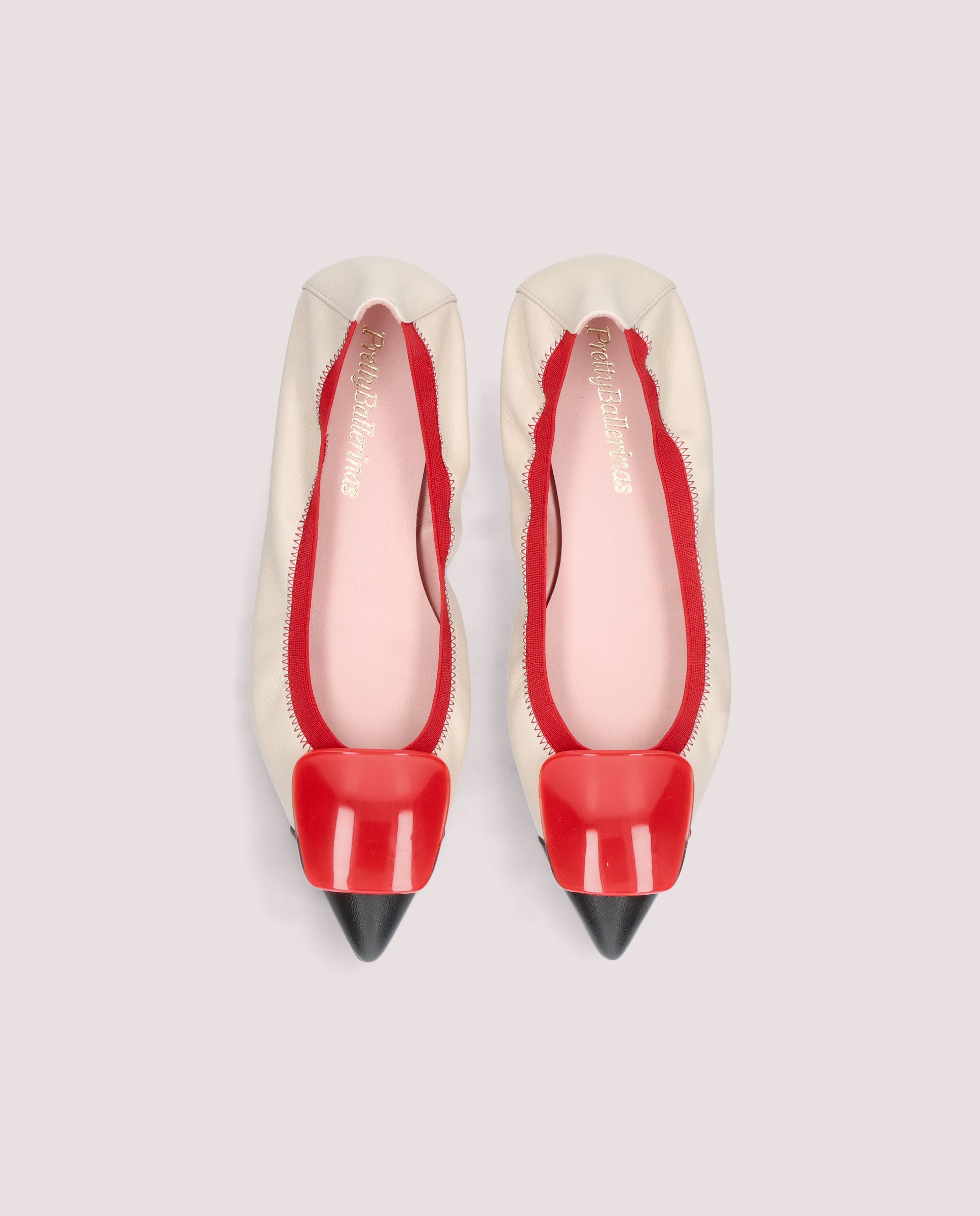 Vista alternativa de Bailarinas Paris Blancos Piel por PrettyBallerinas